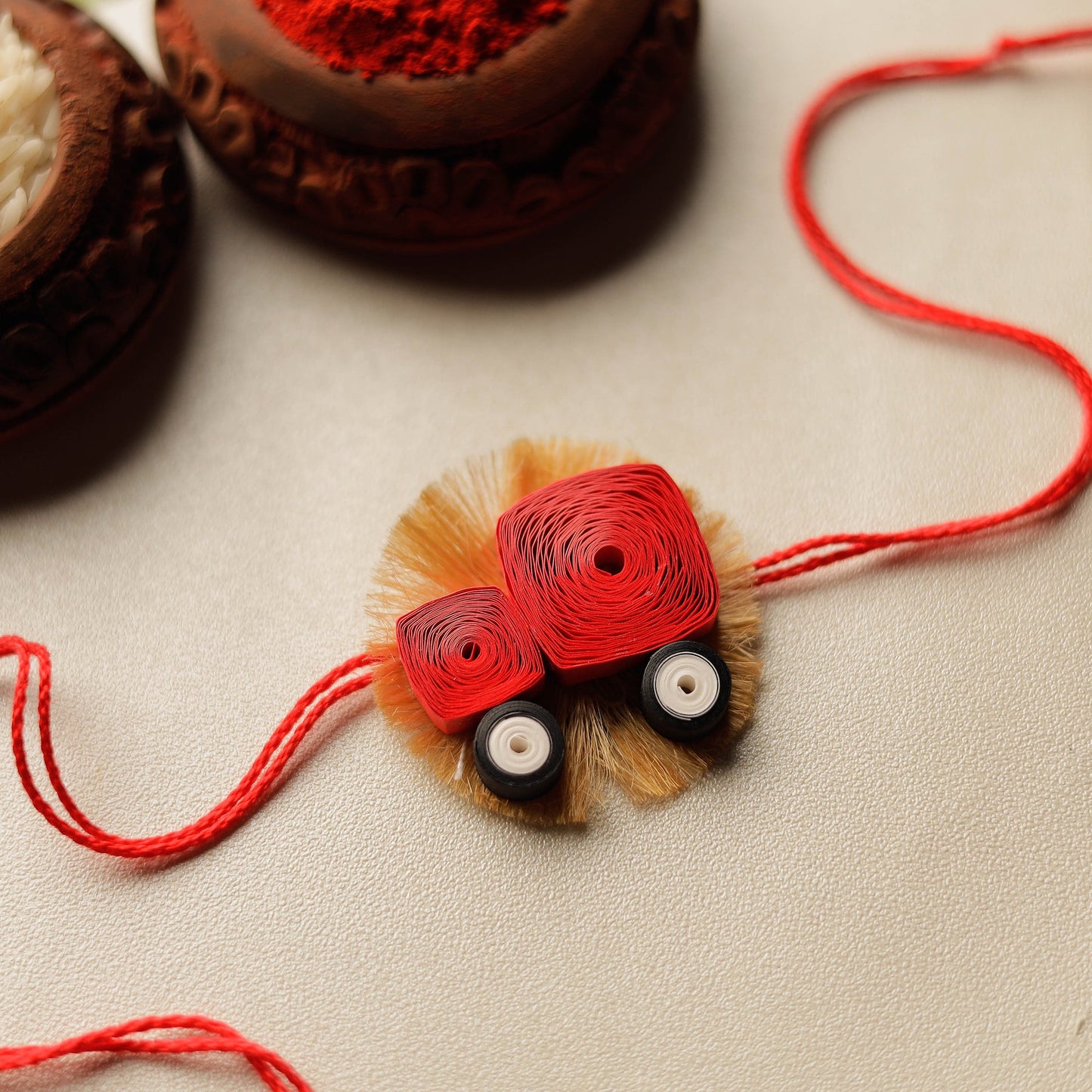 Handmade Paper Quilling Kids Rakhi