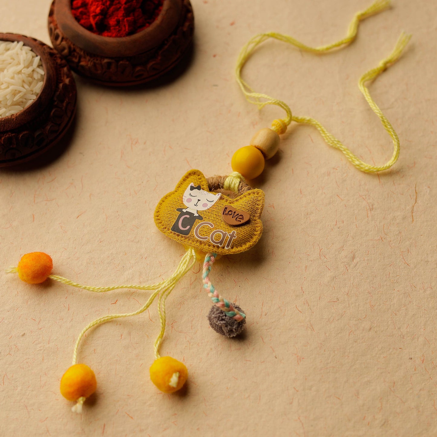 Handmade Clay Lumba Rakhi 112