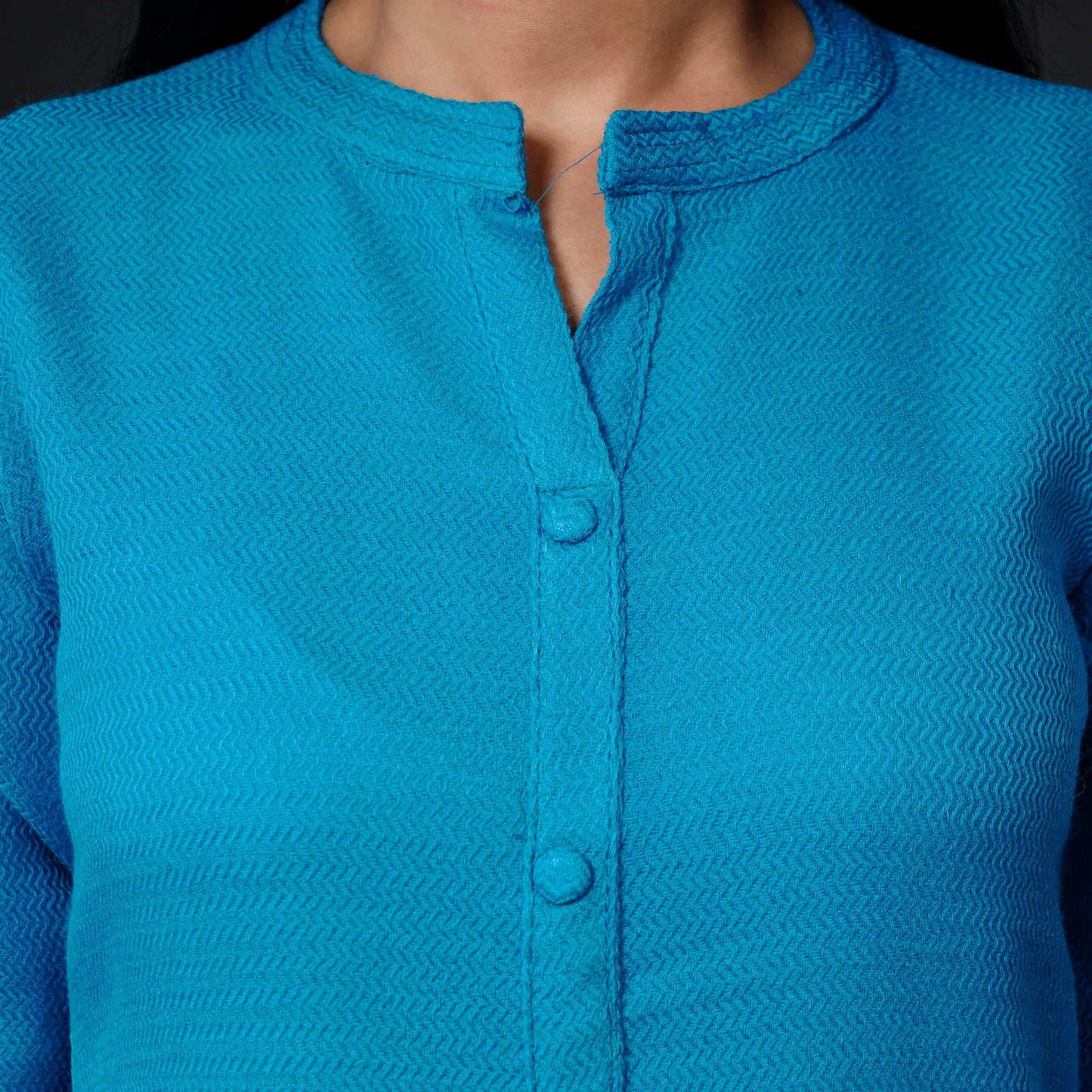 Kumaun Handwoven Straight Merino Woolen Kurta for Women
