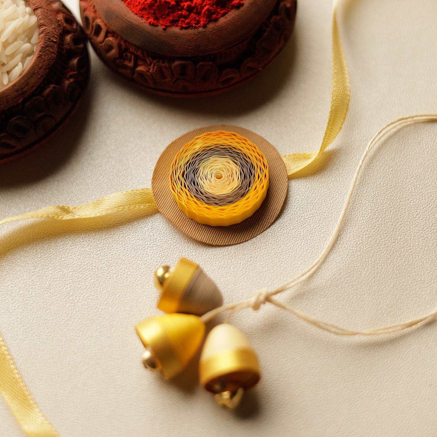 Handmade Paper Quilling Rakhi & Lumba Set 57