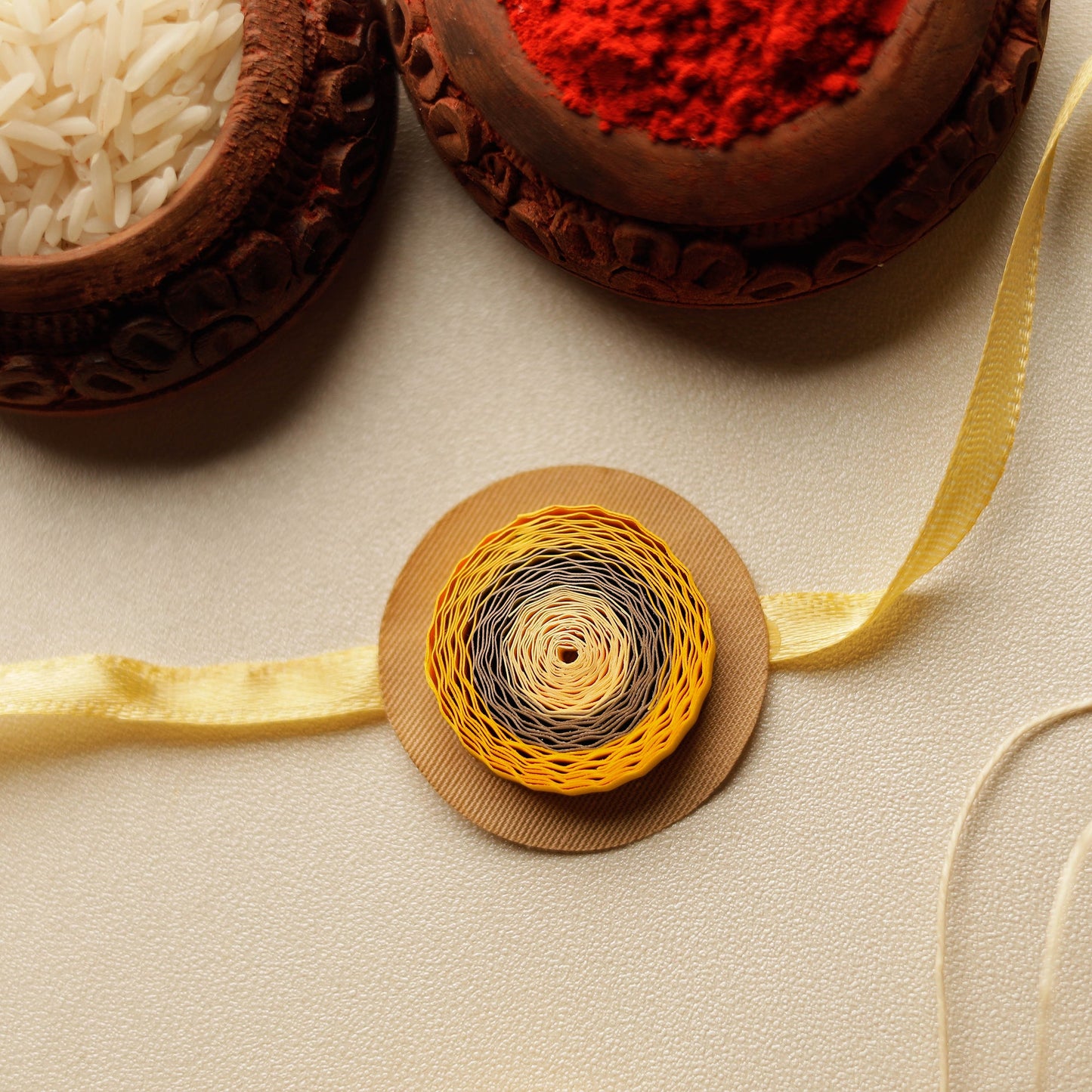 Handmade Paper Quilling Rakhi & Lumba Set 57