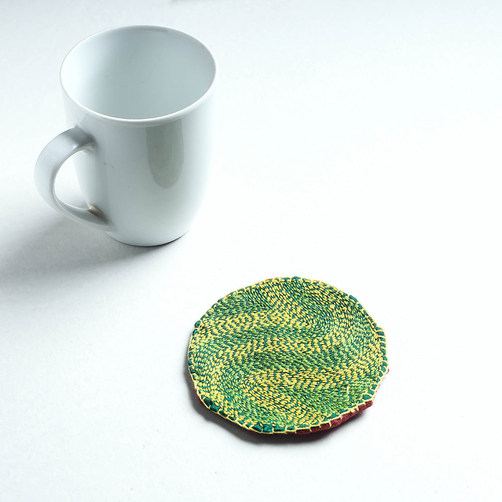Chandi Mati Tagai Work Cotton Coaster