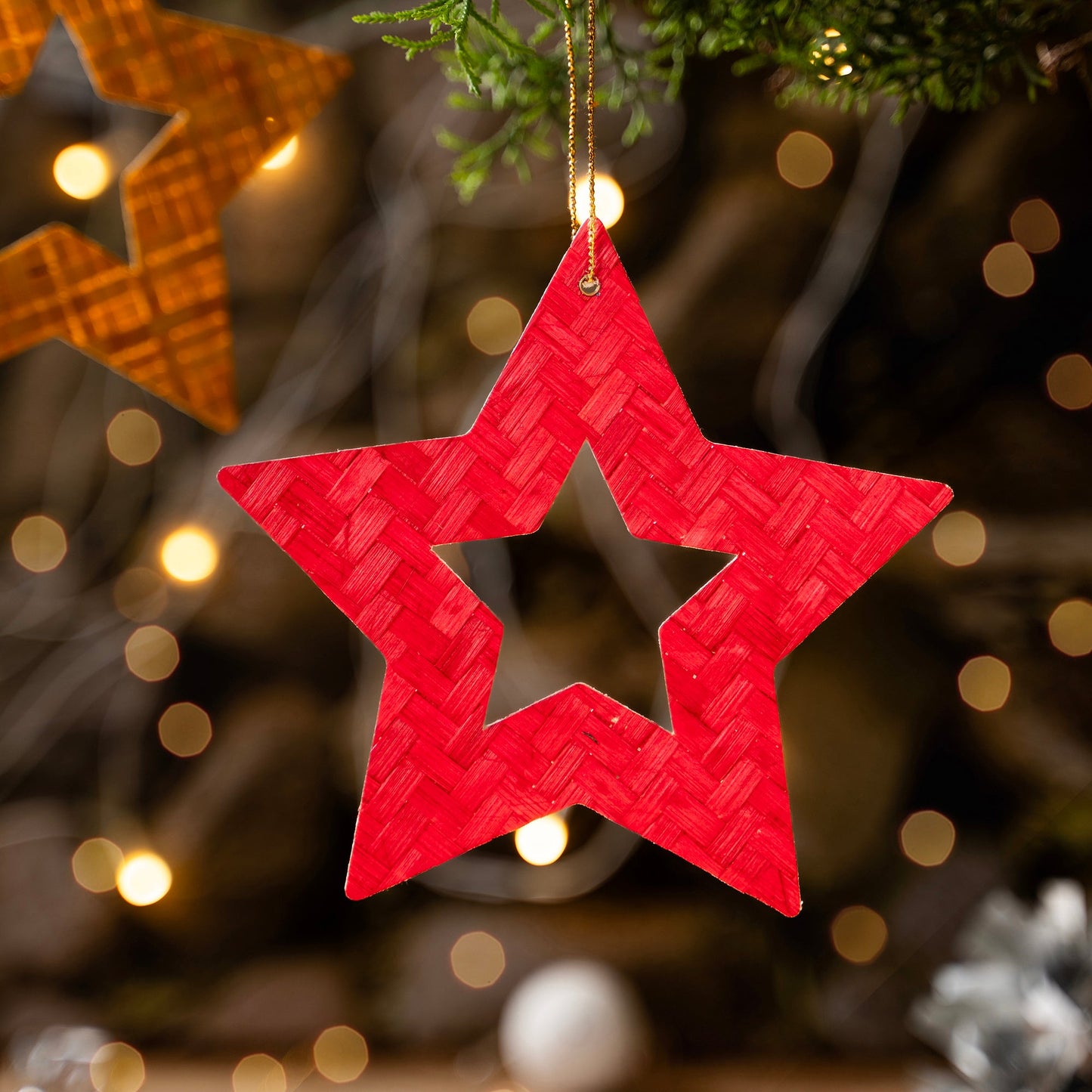 Christmas decor bamboo starry night light (3.5 mtr)