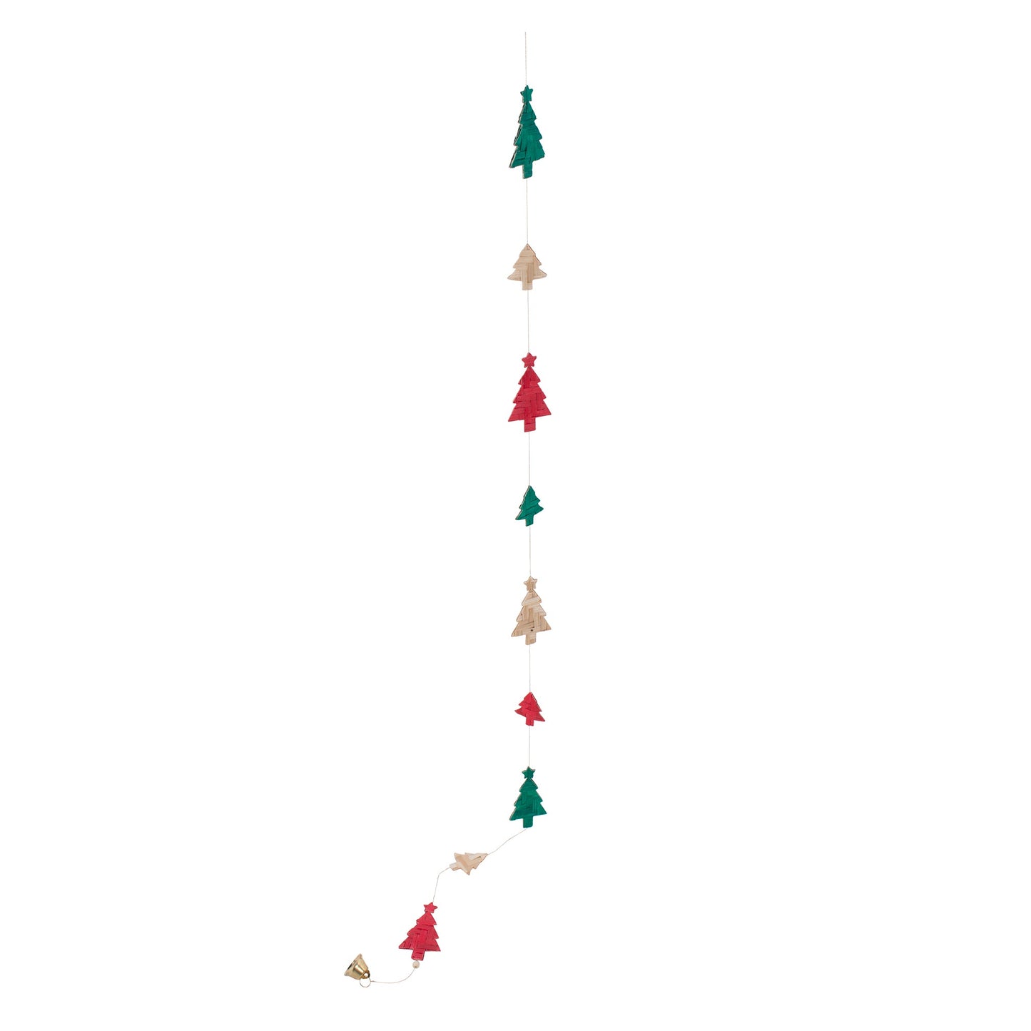 Christmas decor bamboo tree hanging (115 cm) - handcrafted