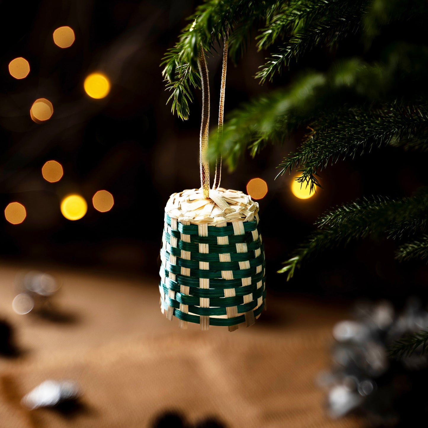 Christmas decor bell hanging (set of 5) - handcrafted