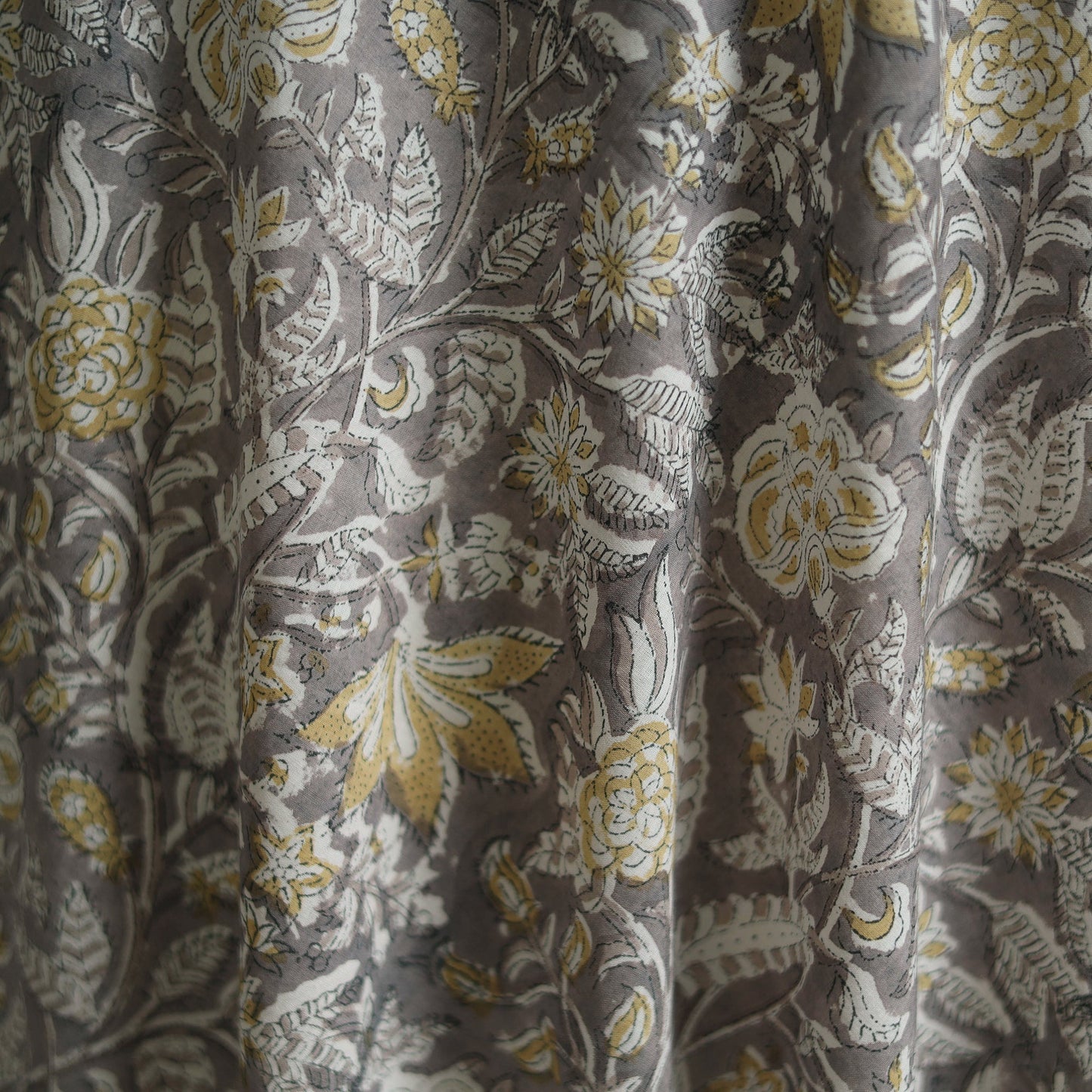 Cotton hand block sanganeri print fabric 13 - handcrafted