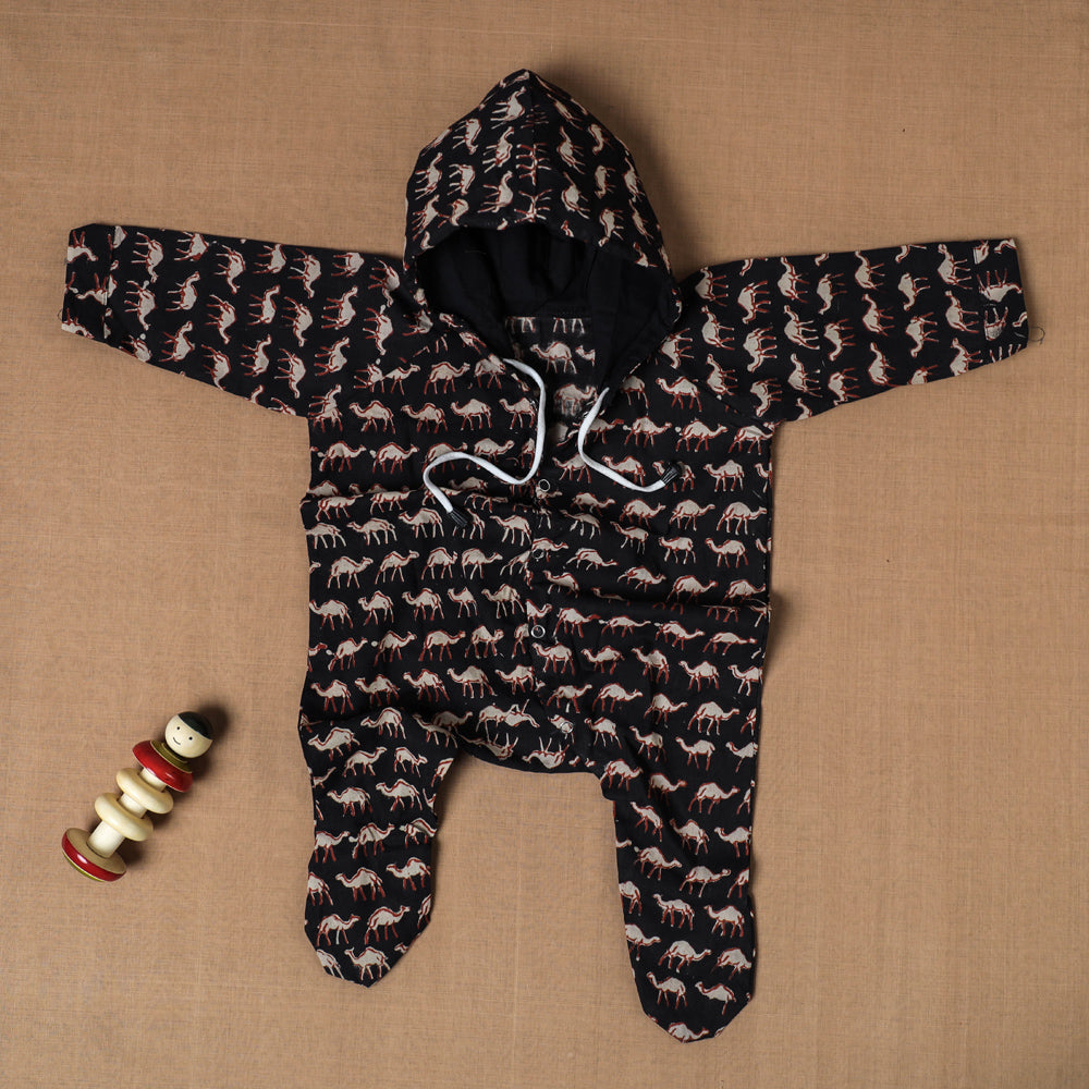 Cotton Handmade Baby Full Sleeves Long Romper/Sleepsuit