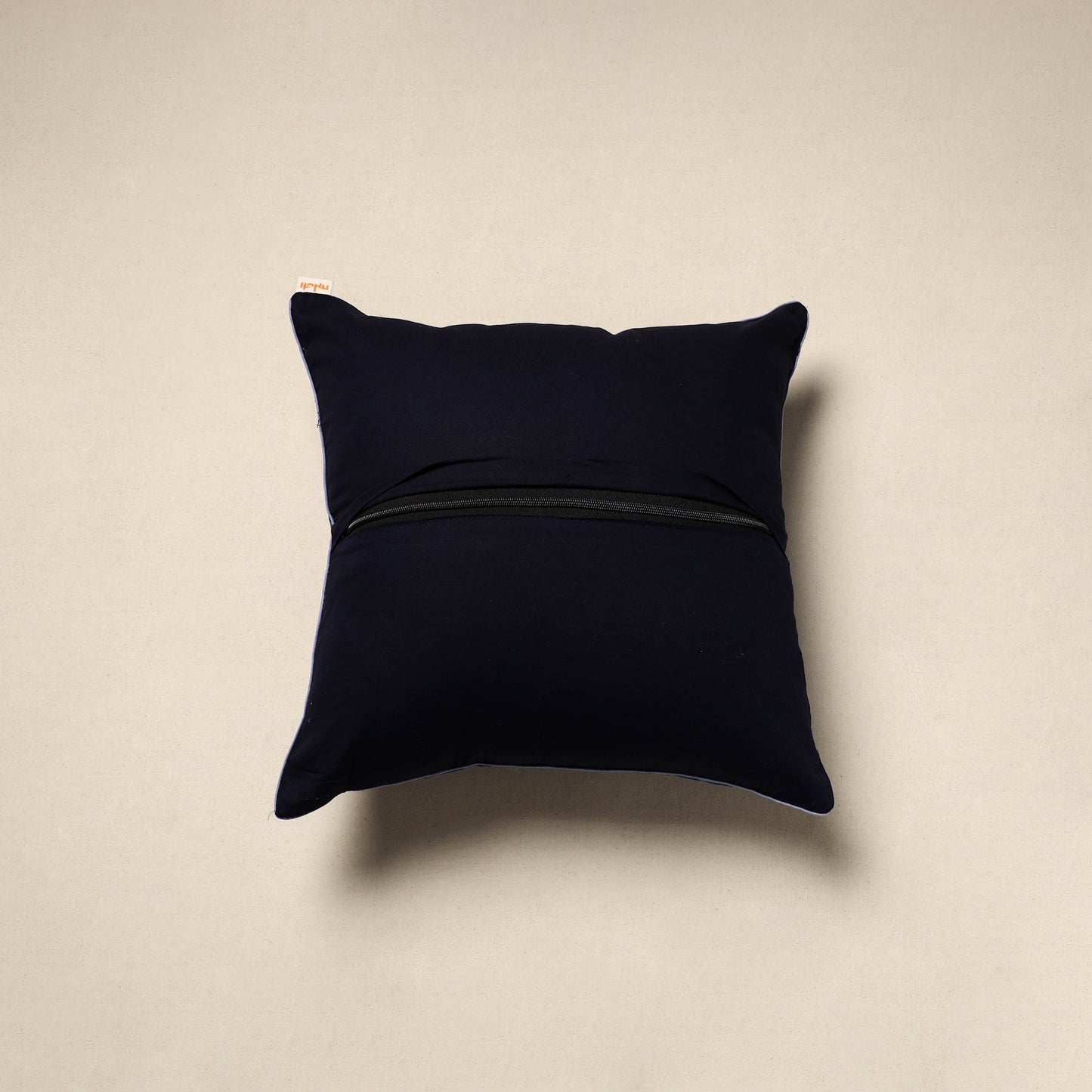 Cotton indigo bagru cushion cover 77 - handcrafted