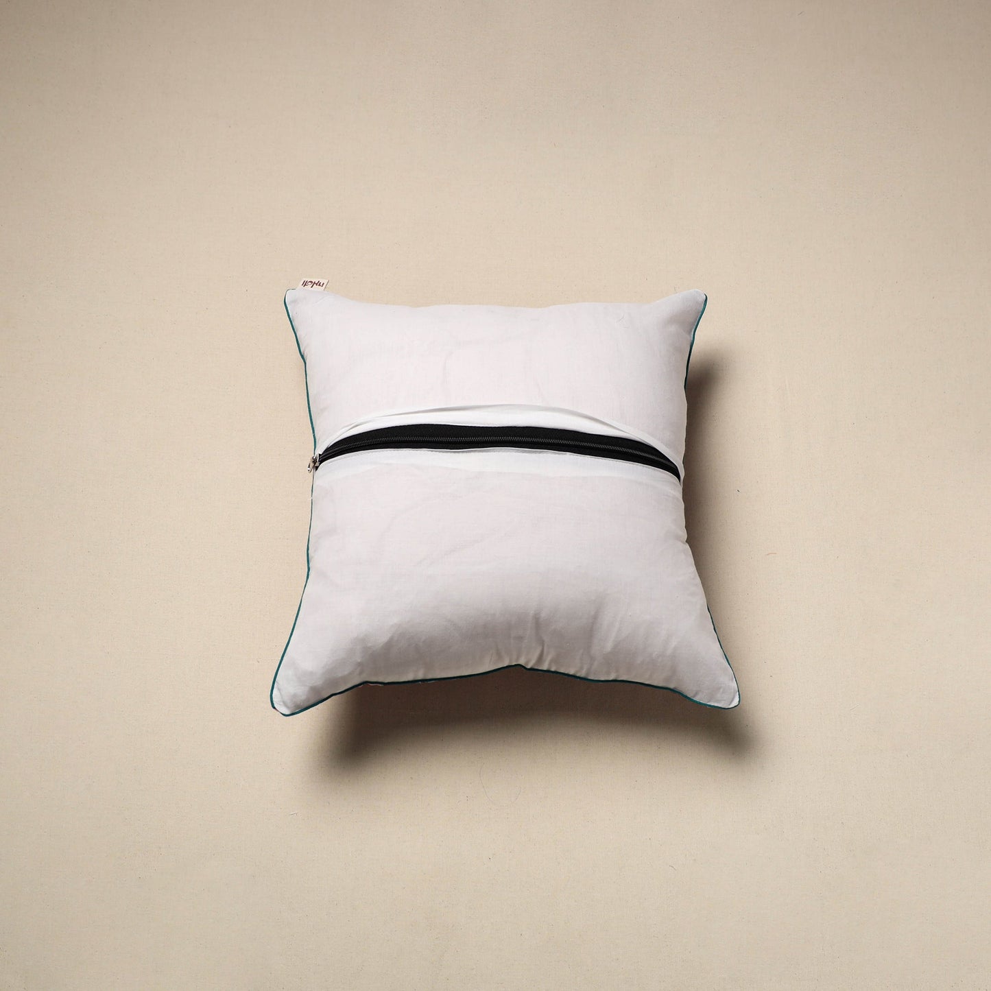 Cotton sanganeri cushion cover 139 - handcrafted
