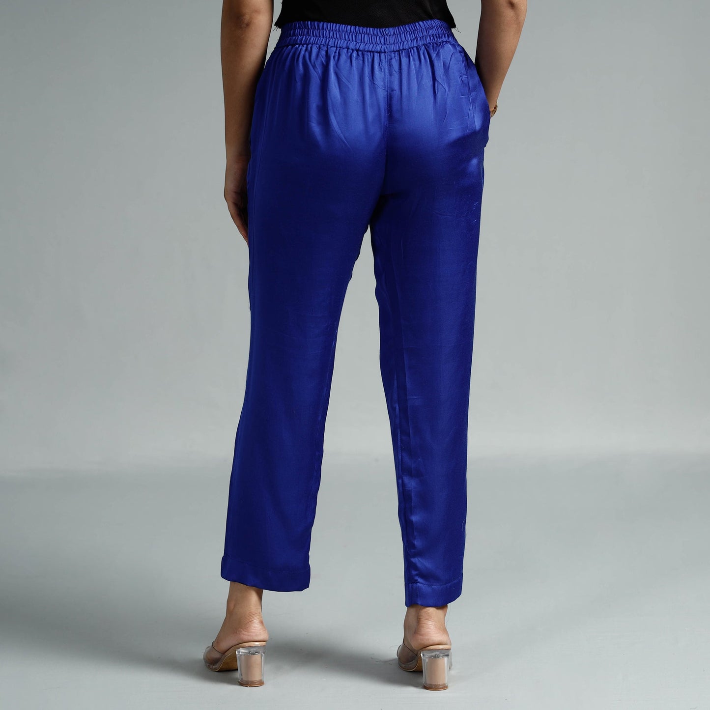 Plain Modal Silk Elasticated Pant