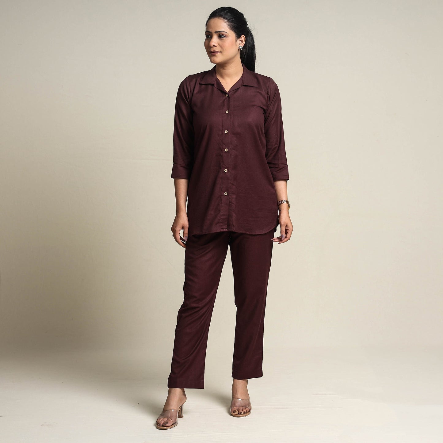 Plain Linen Cotton Co-Ord Set Online at iTokri.com