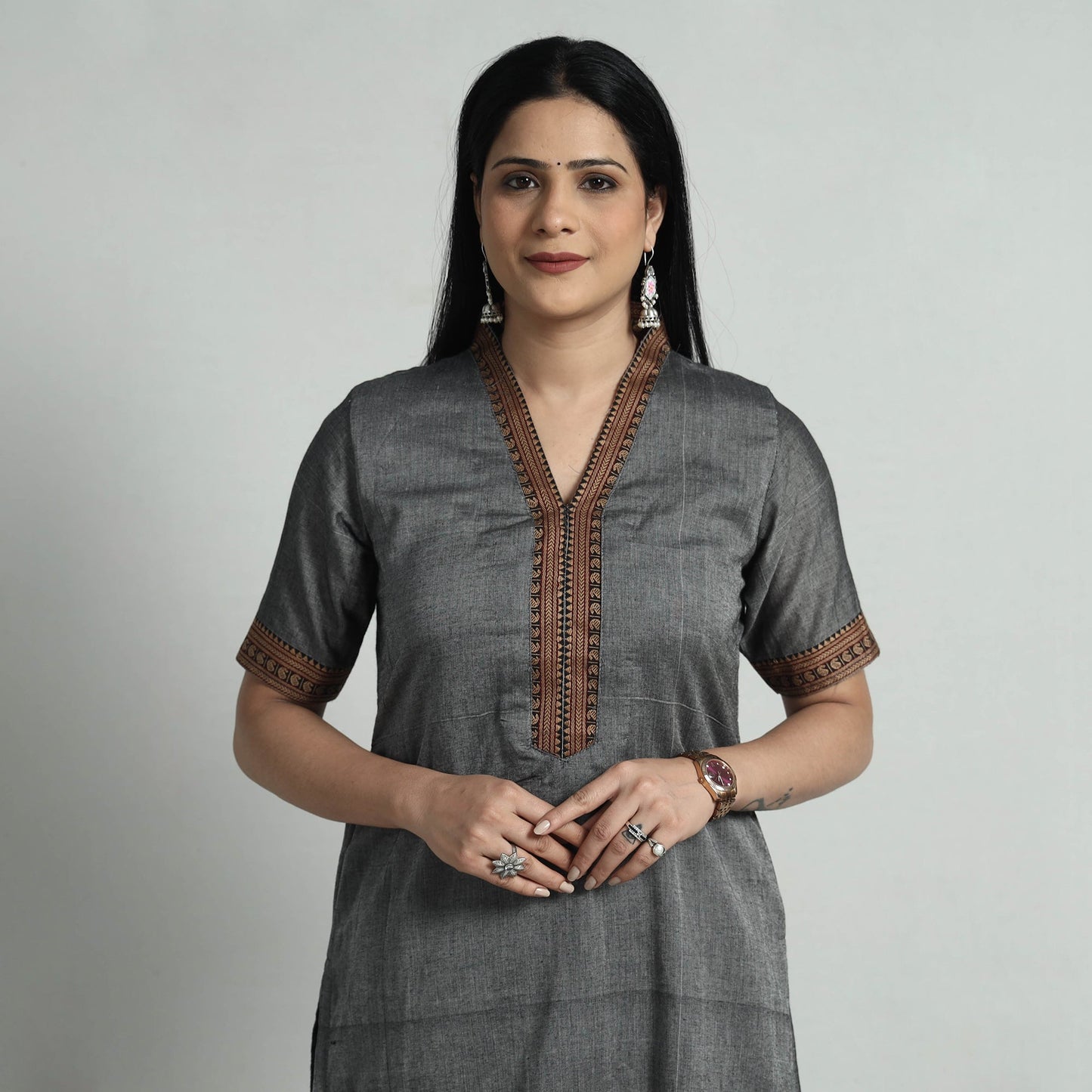 Buy Dharwad Cotton Kurta with Palazzo & Dupatta Set Online at iTokri.com