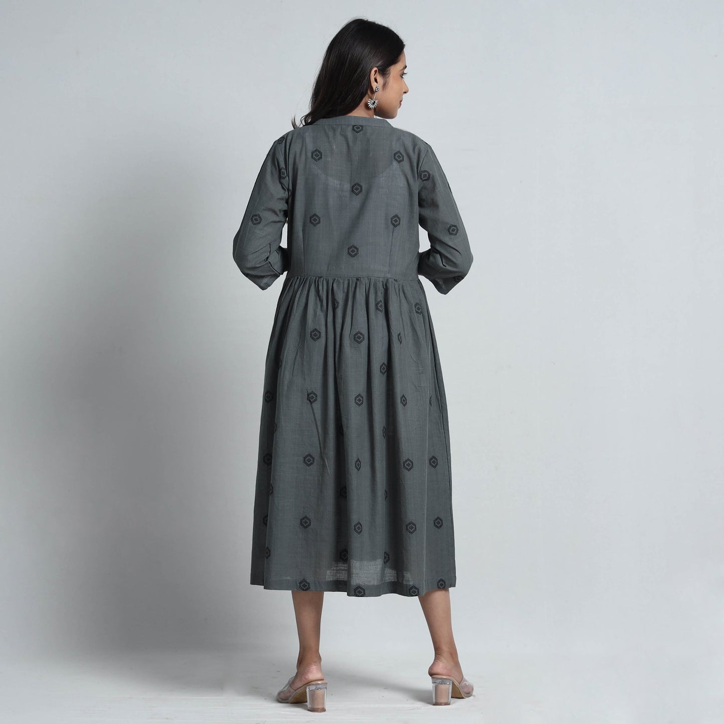 Exquisite Jacquard Cotton Dress