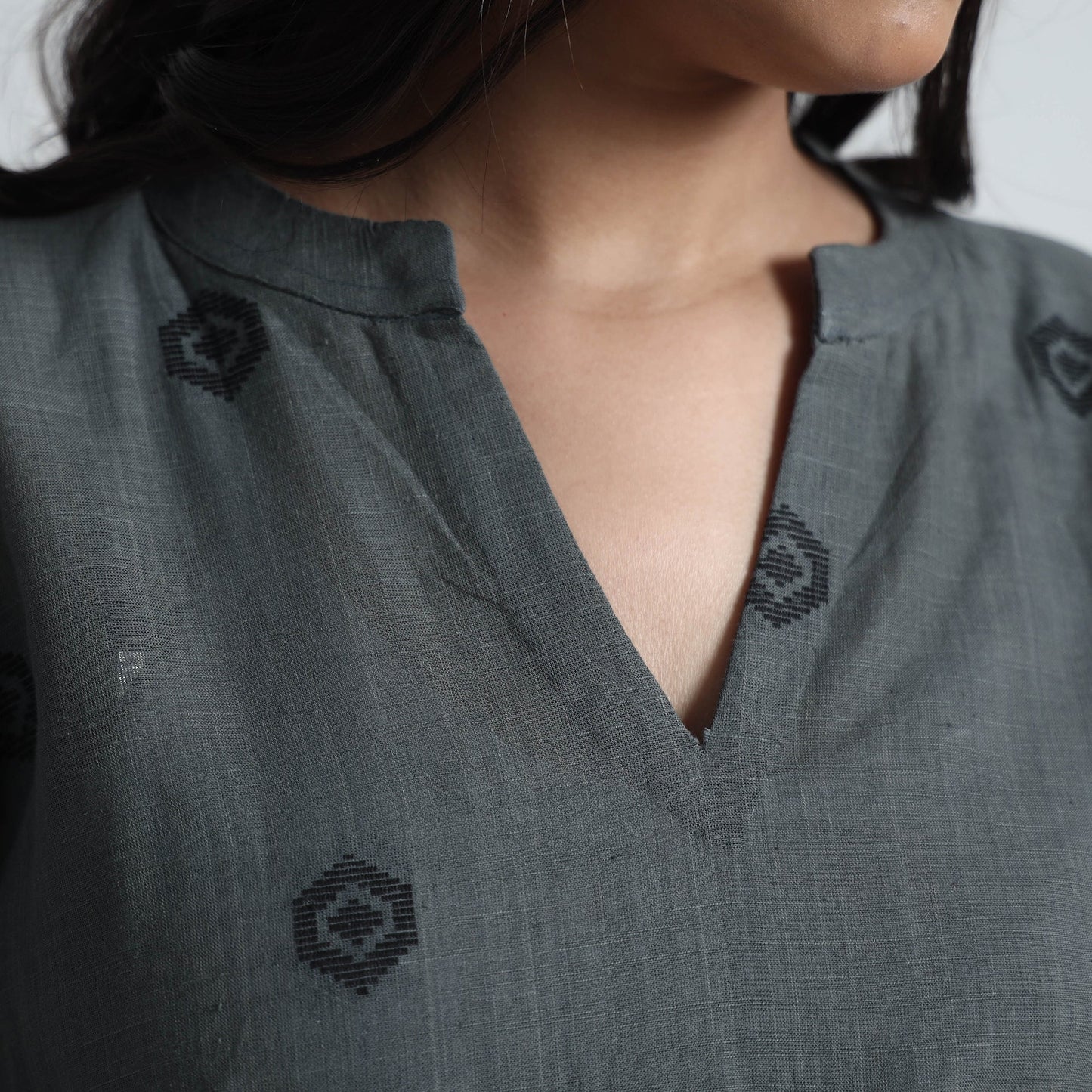 Exquisite Jacquard Cotton Dress