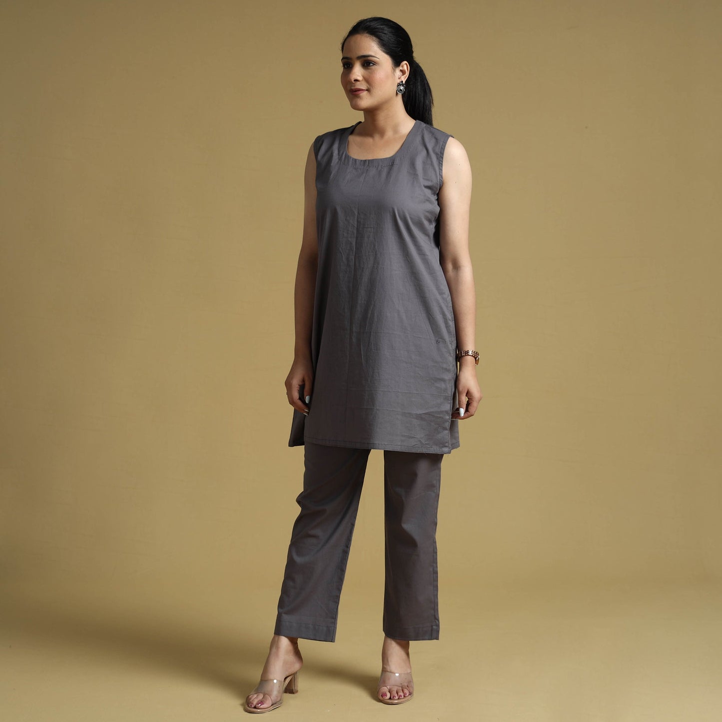 Plain Dyed Cotton Co-Ord Set