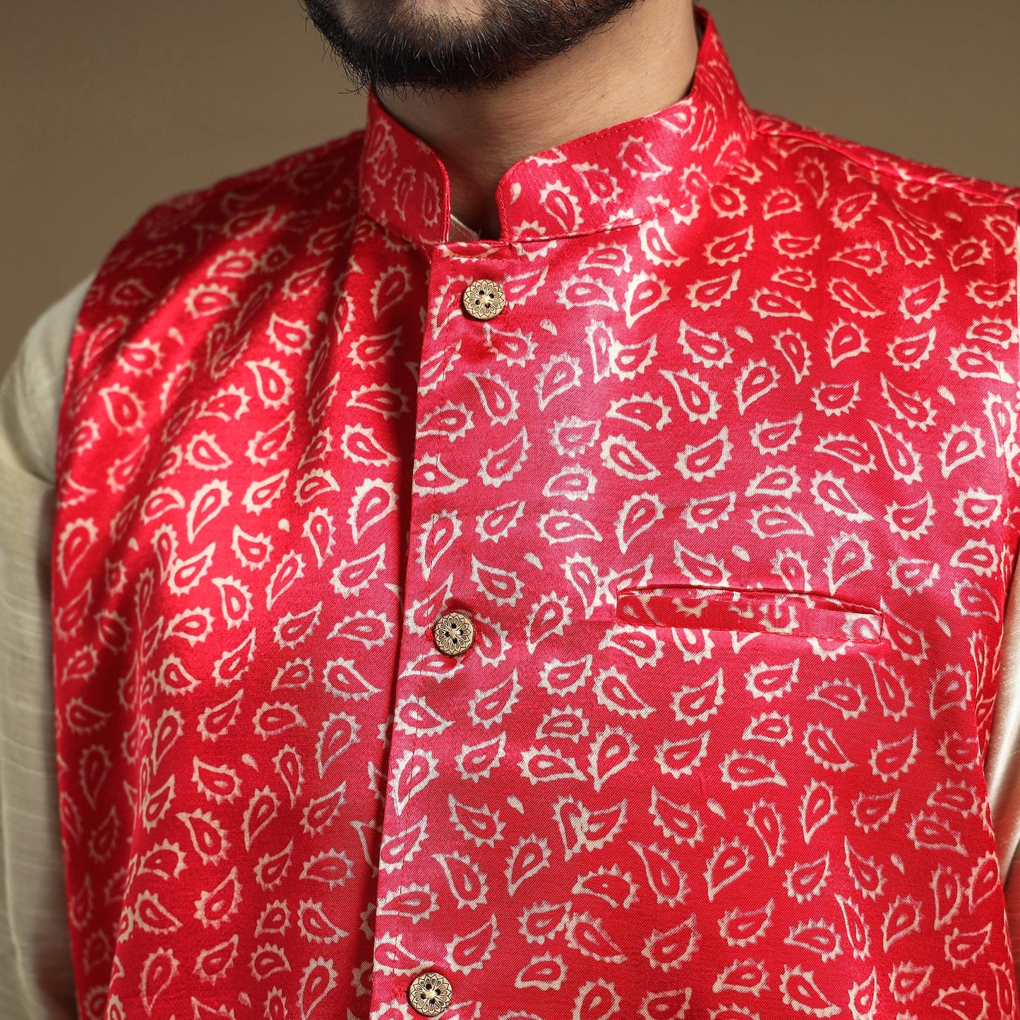 silk nehru jacket
