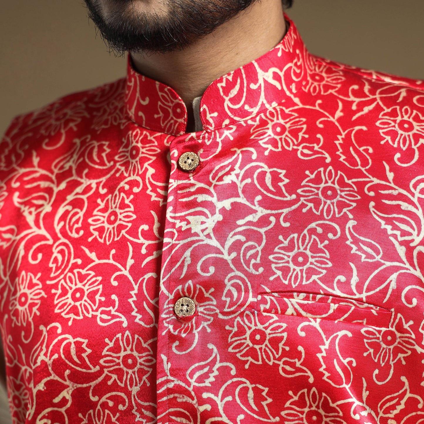 silk nehru jacket