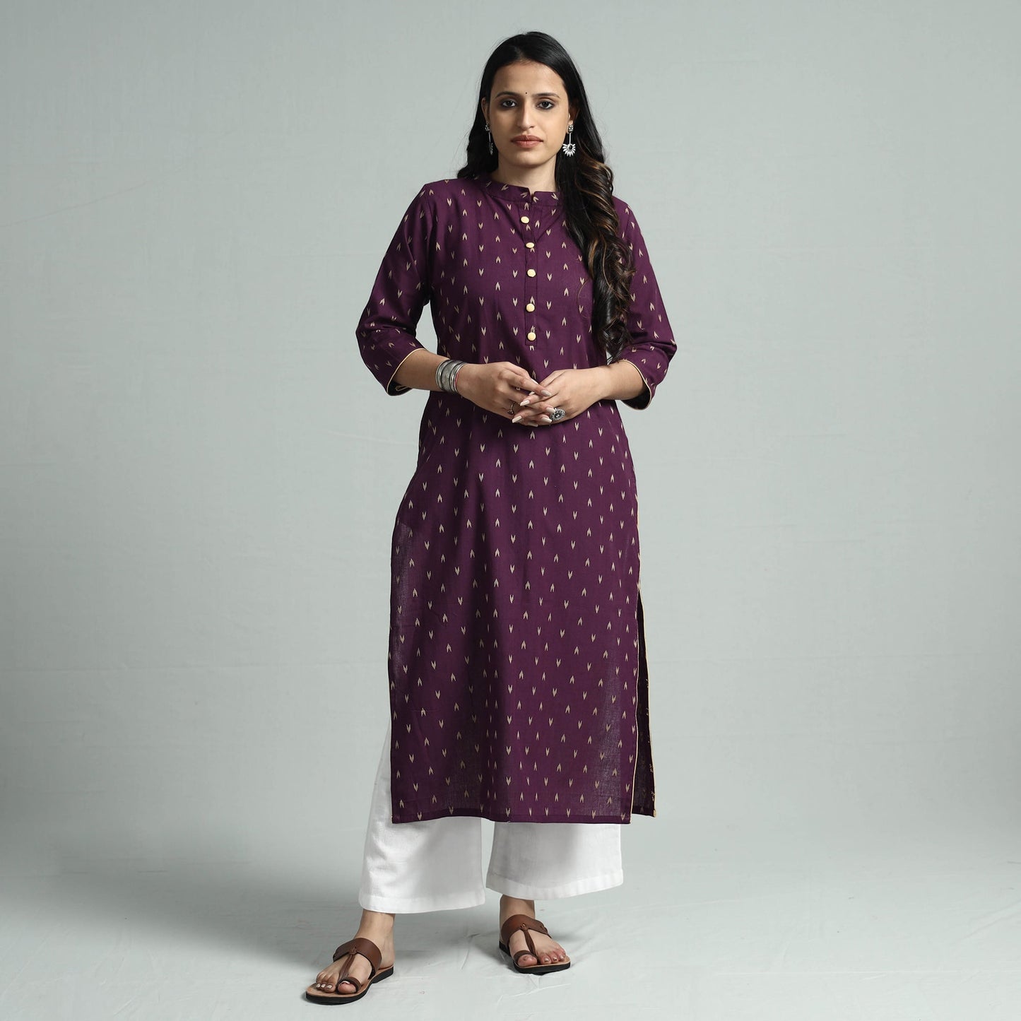jacquard kurta
