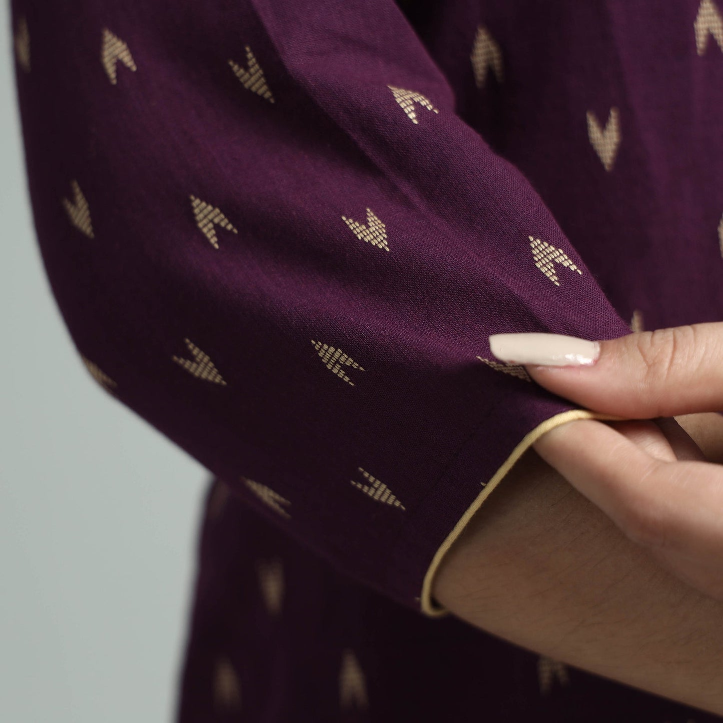jacquard kurta