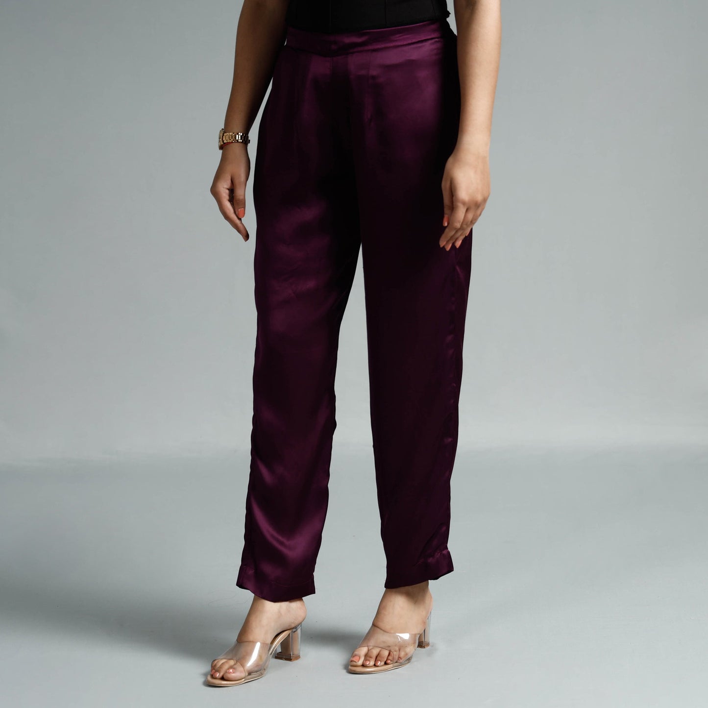 Plain Modal Silk Elasticated Pant