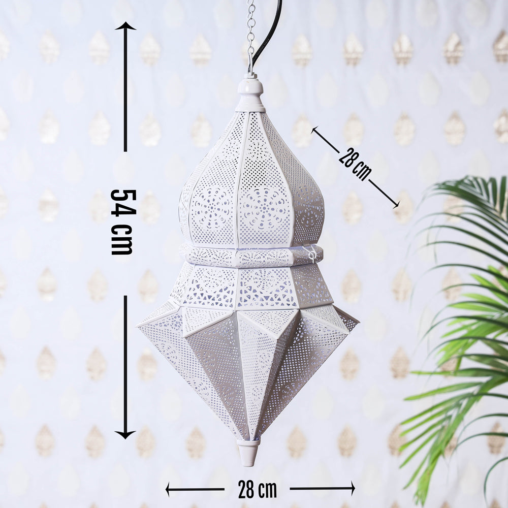 Decorative Handmade Hanging Iron Electric Lantern / Lamp