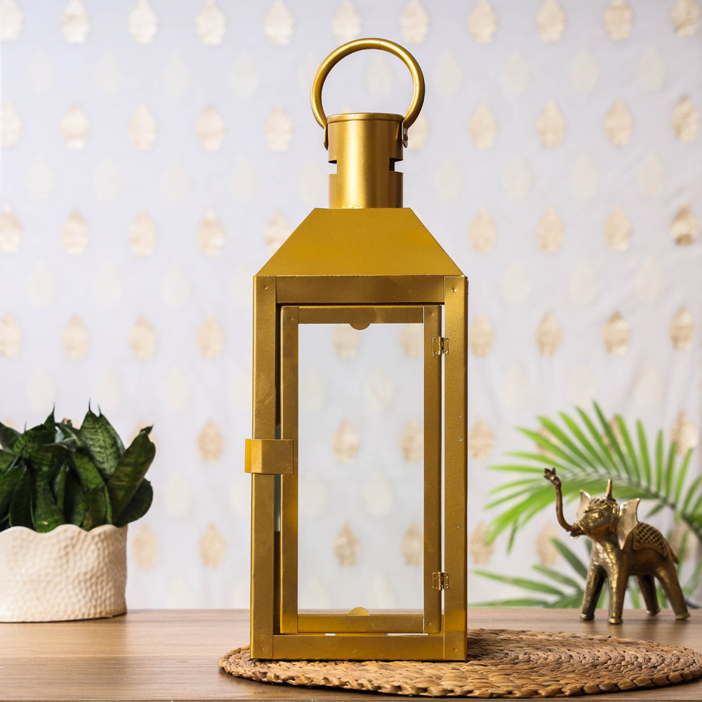 Decorative Handmade Hanging Iron Lantern (Medium)