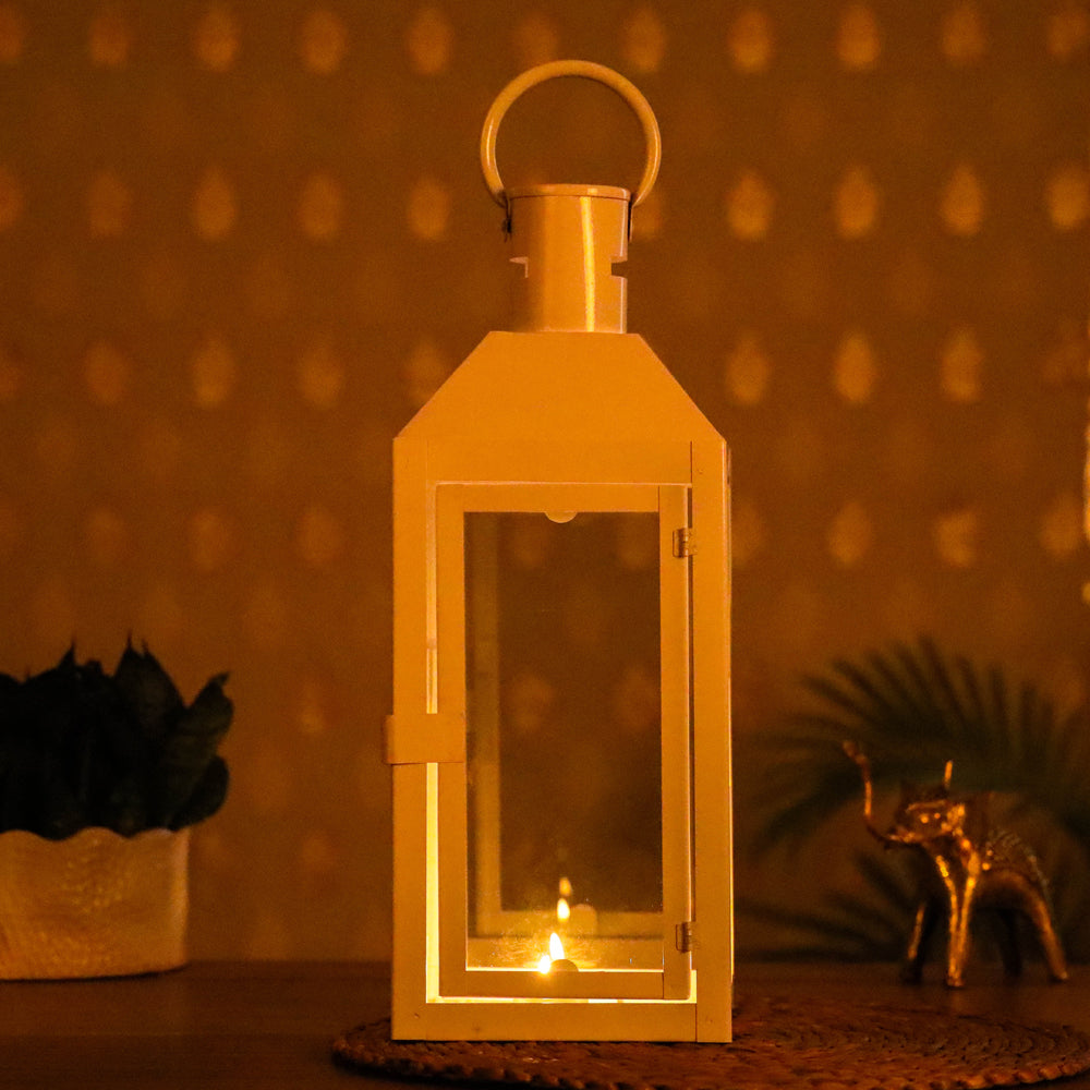 Decorative Handmade Hanging Iron Lantern (Medium)