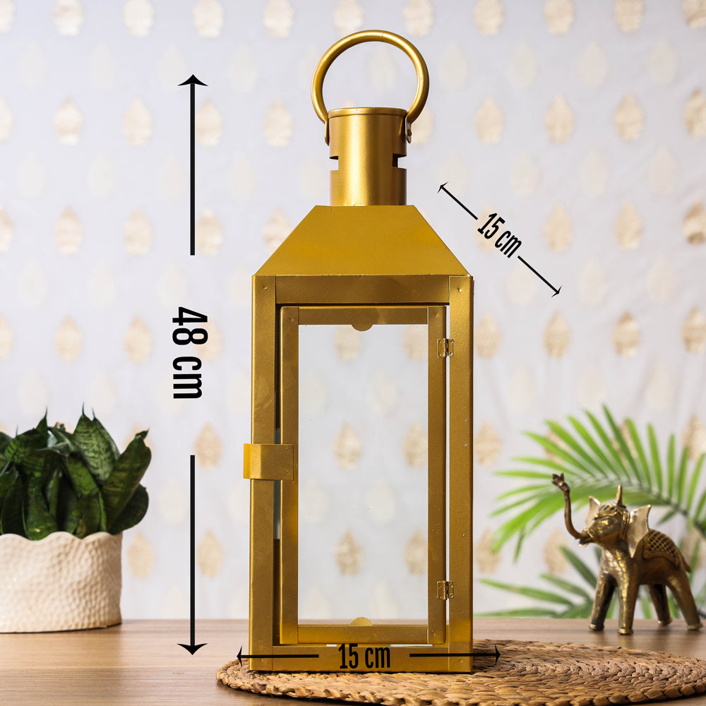 Decorative Handmade Hanging Iron Lantern (Medium)