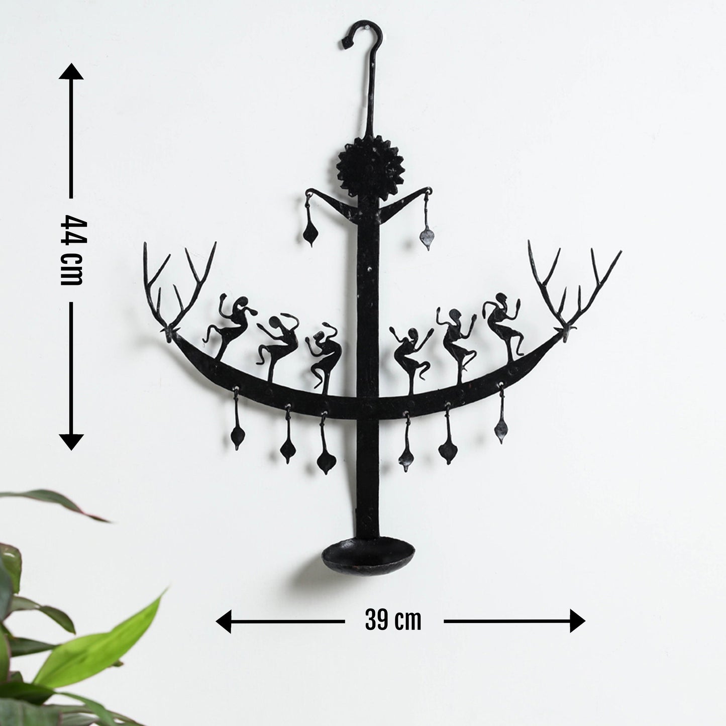 Deer - Bastar Tribal Wrought Iron Diya / Candle Stand Online in India