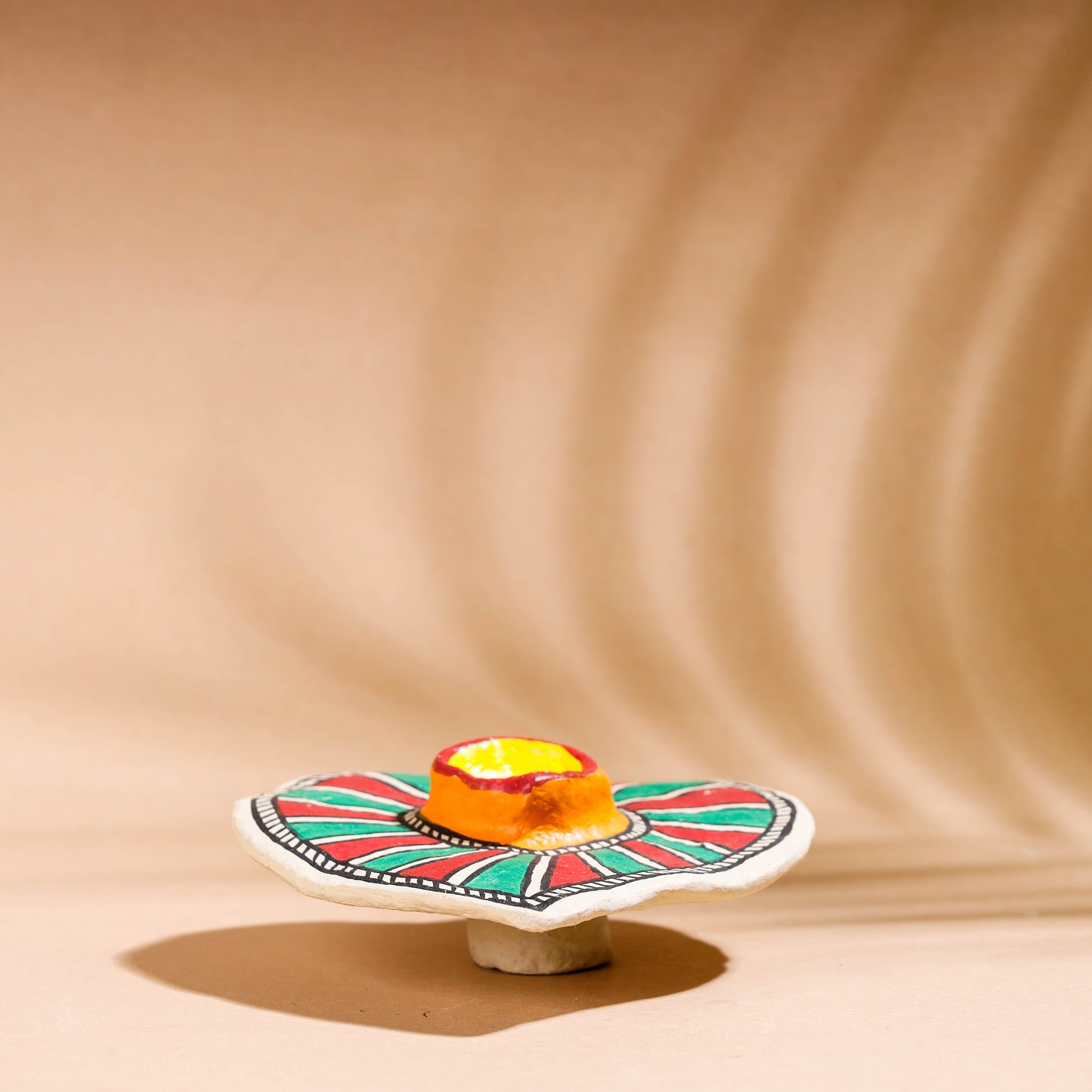 Bird - Madhubani Handpainted Paper Mache Home Decor Item