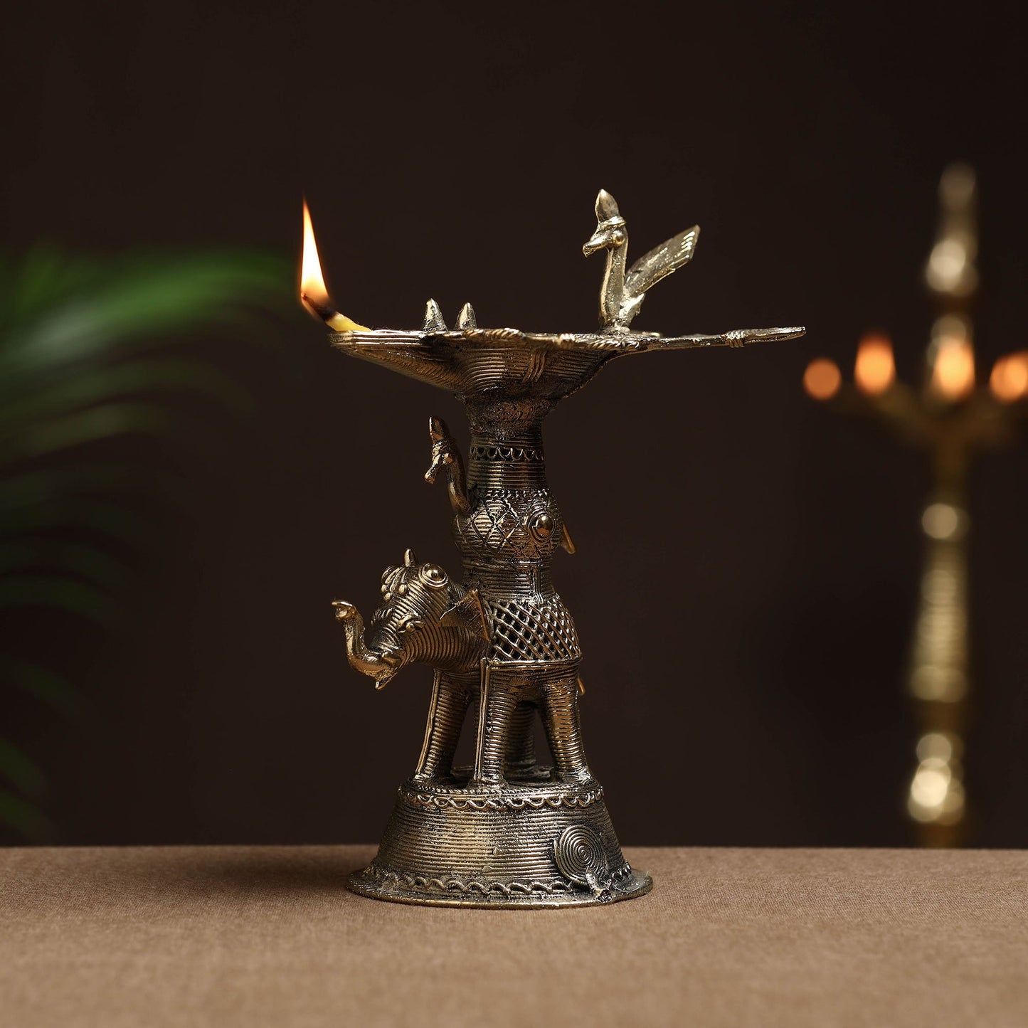 Diya - Tribal Odisha Dokra Handmade Decor Item Online at iTokri.com