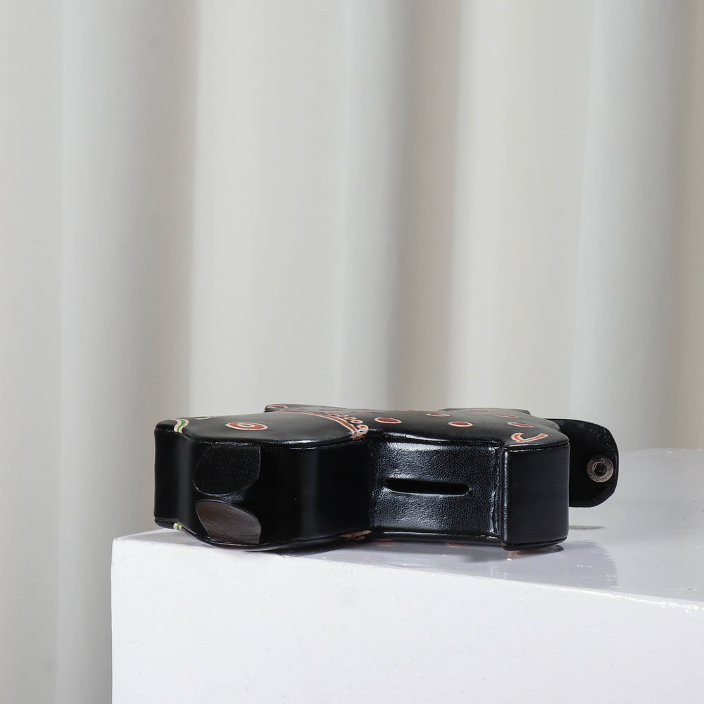 Handcrafted Leather Money Bank