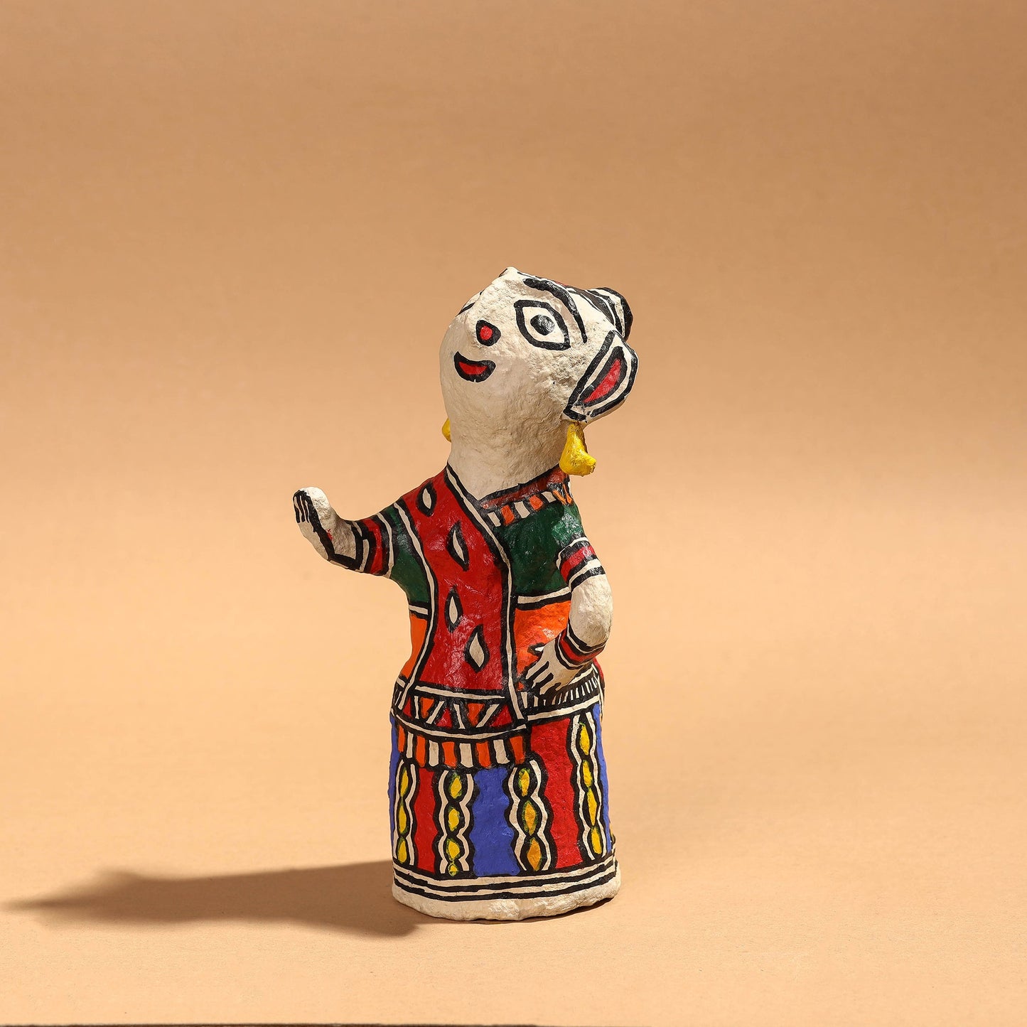 Doll - Madhubani Handpainted Paper Mache Home Decor Item Online l iTokri.com