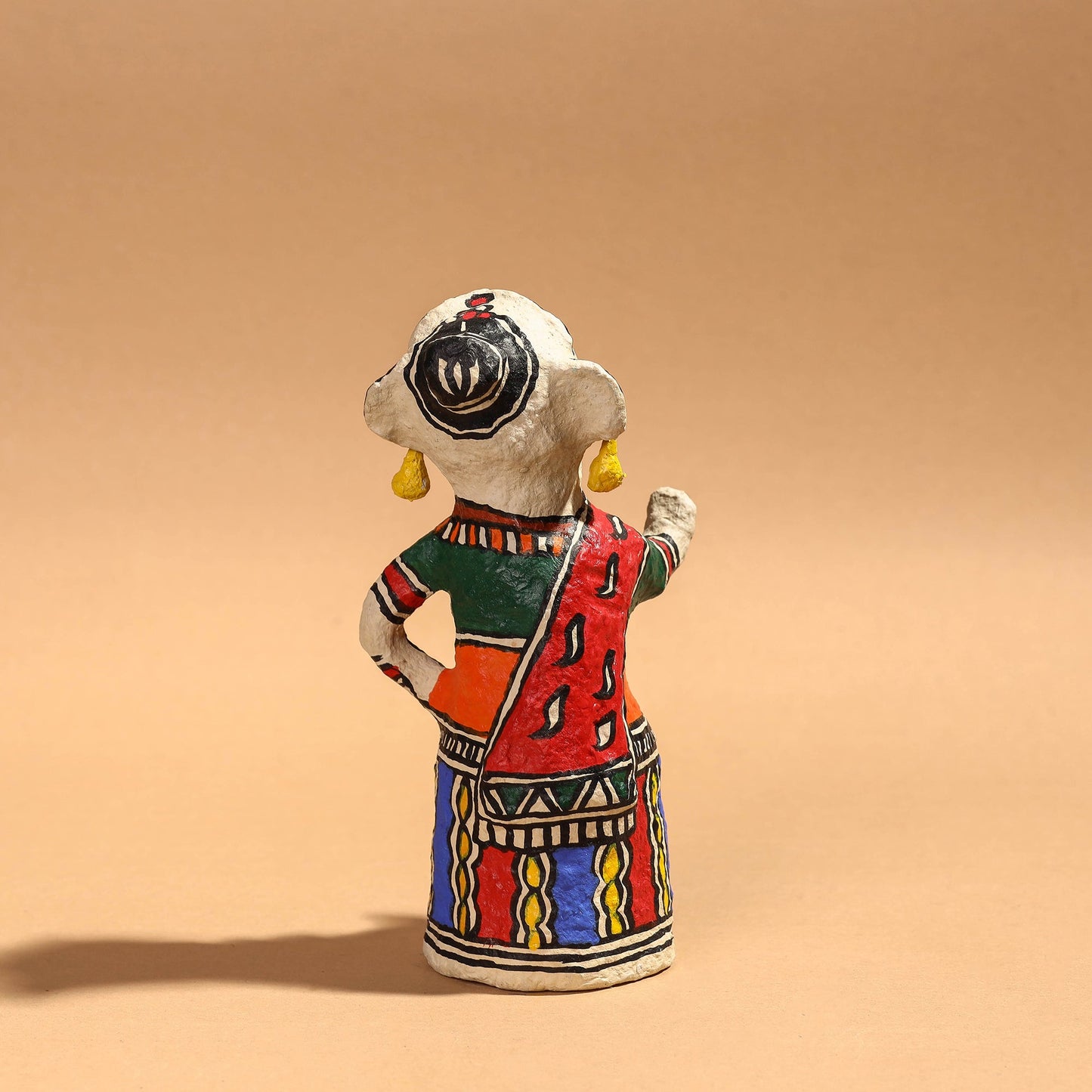 Doll - Madhubani Handpainted Paper Mache Home Decor Item Online l iTokri.com