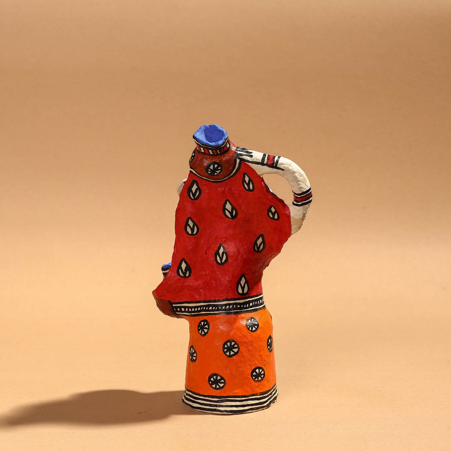 Doll - Madhubani Handpainted Paper Mache Home Decor Item