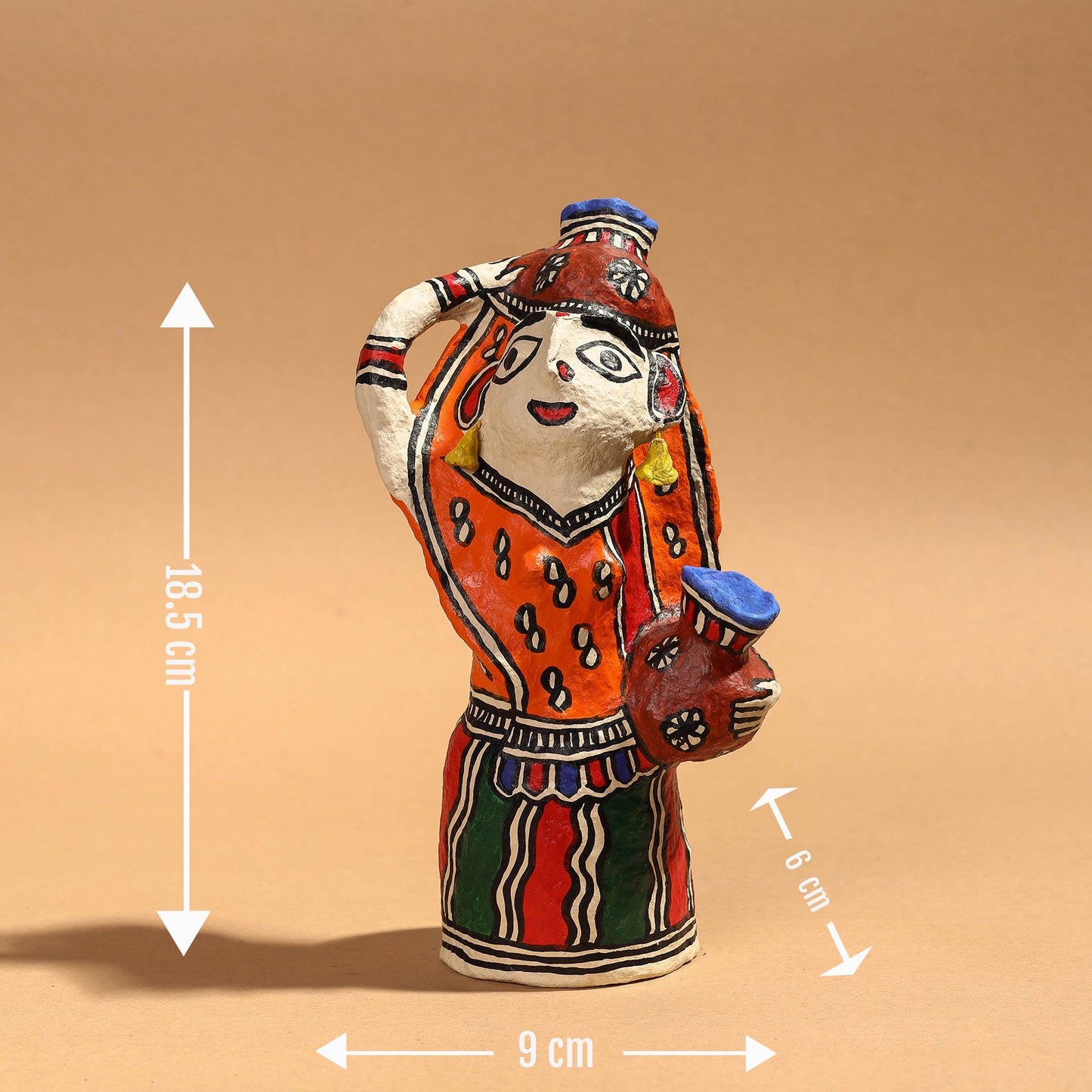 Hand Painted Paper Mache Decor