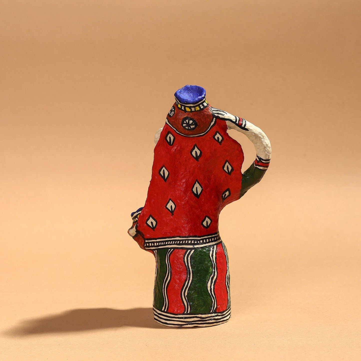 Doll - Madhubani Handpainted Paper Mache Home Decor Item