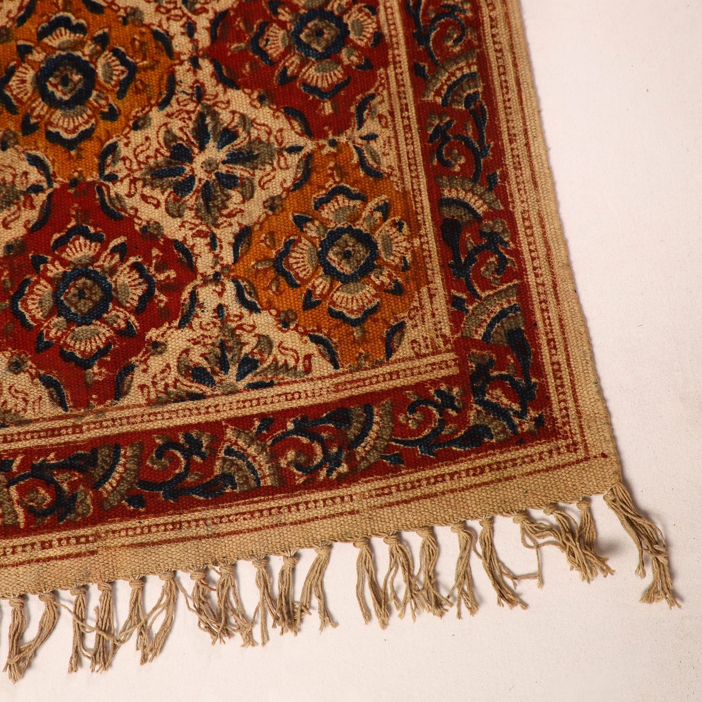 Shop Kalamkari Block Print Cotton Mat