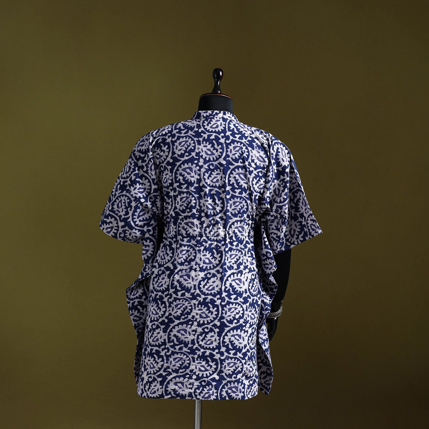 Hand batik cotton medium kaftan 30 - handcrafted