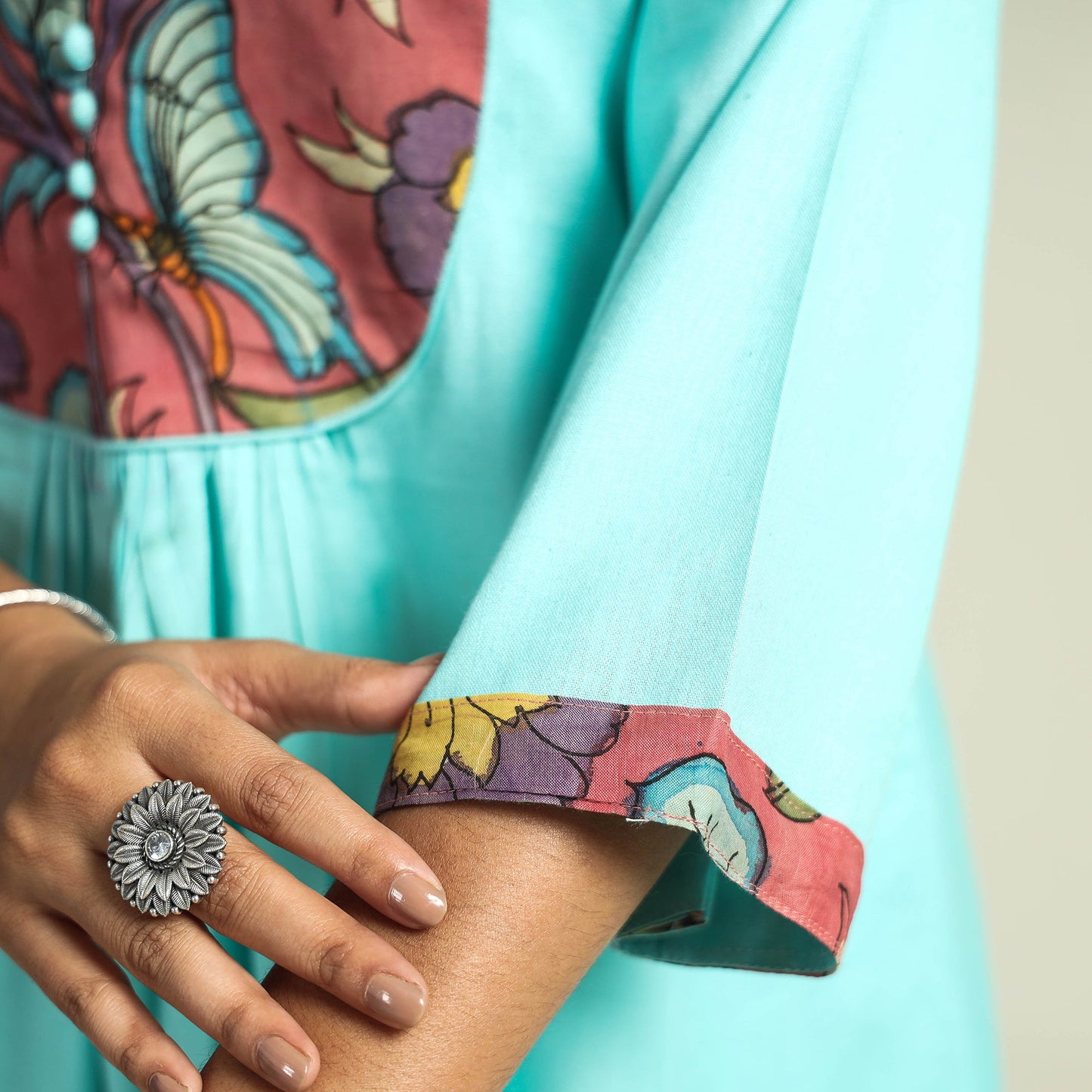 plain patchwork kurta