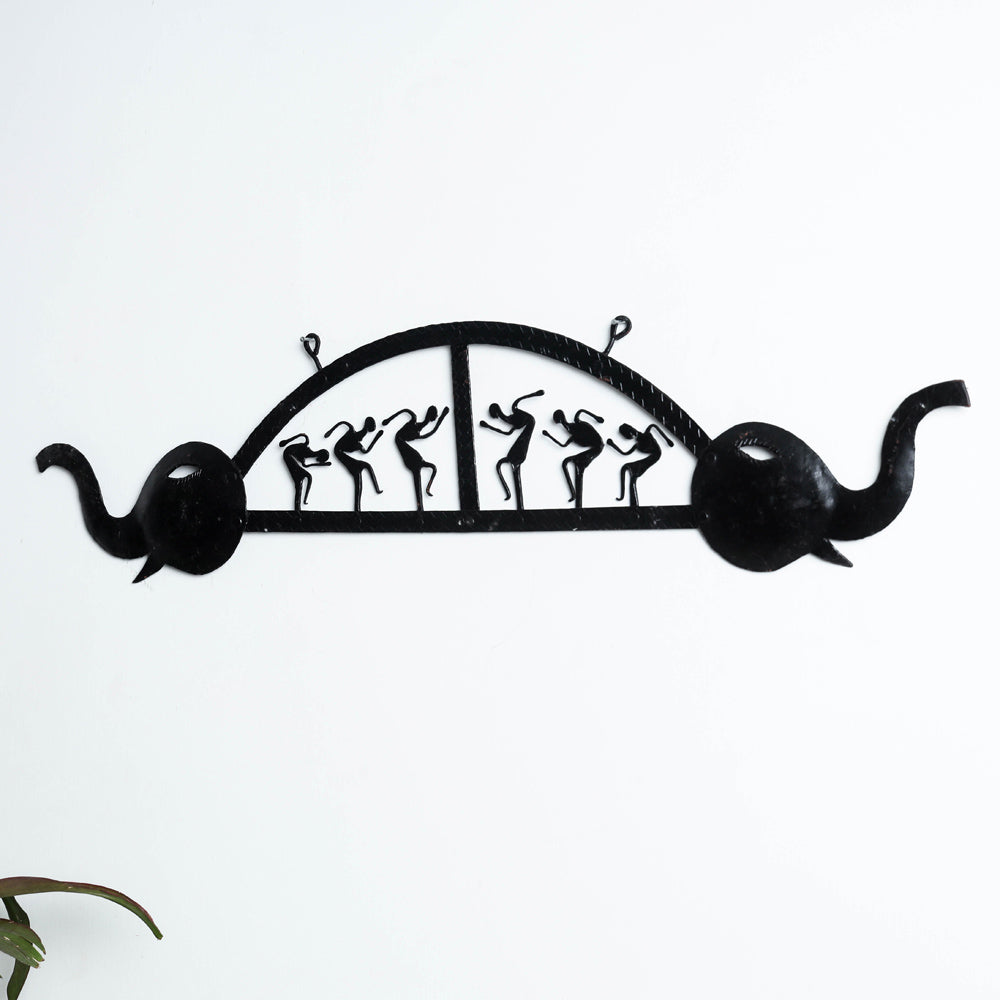 Elephant - Bastar Tribal Wrought Iron Wall Hanging Online in India