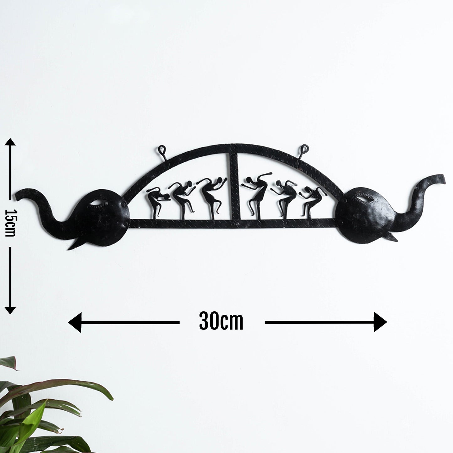 Elephant - Bastar Tribal Wrought Iron Wall Hanging Online in India