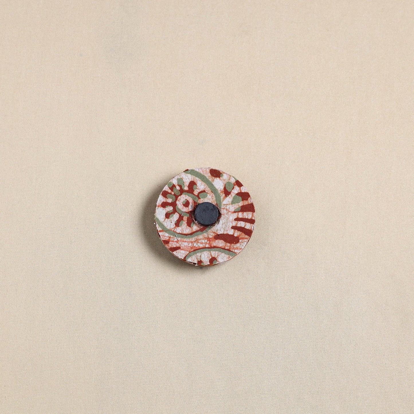 Elephant - Handmade Fabart Wooden Magnet