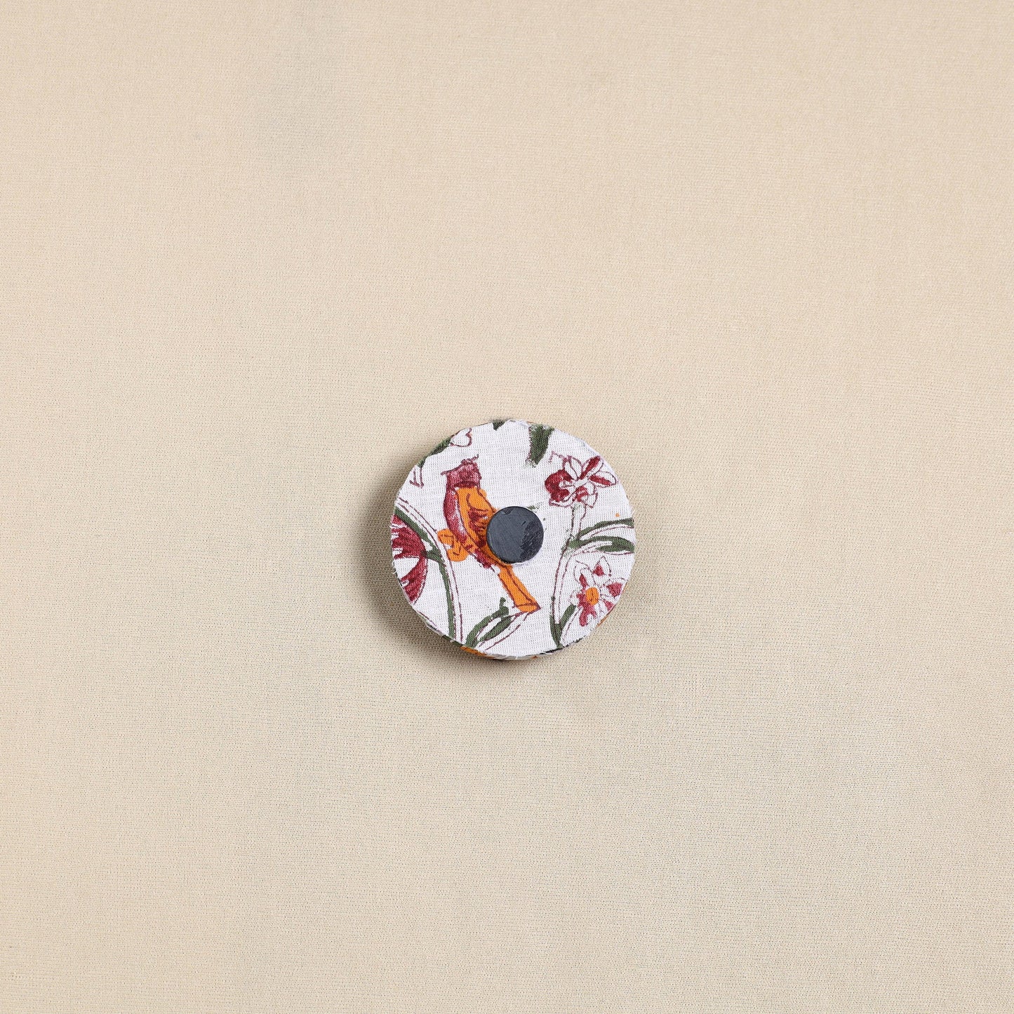 Elephant - Handmade Fabart Wooden Magnet