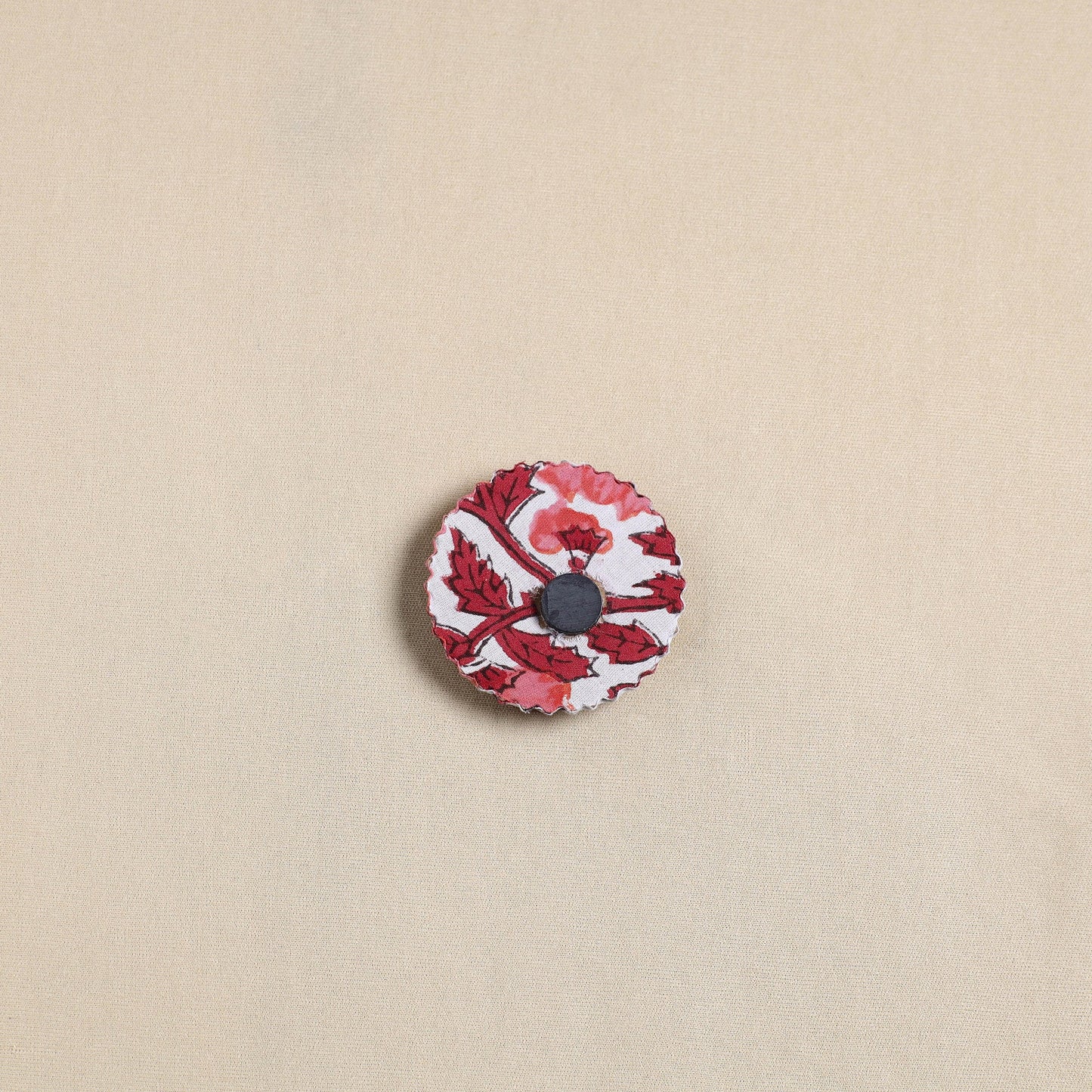 Elephant - Handmade Fabart Wooden Magnet