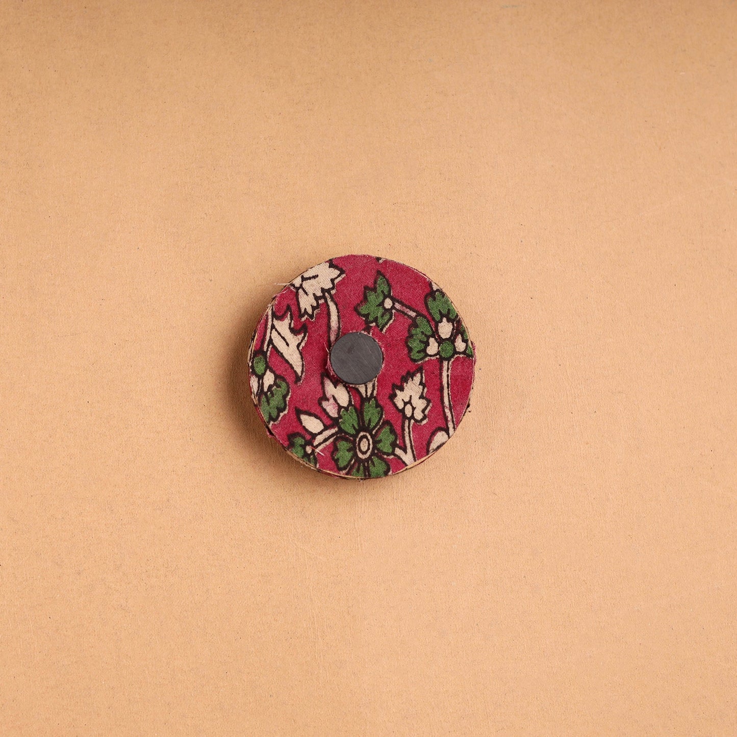 Elephant - Handmade Fabart Wooden Magnet