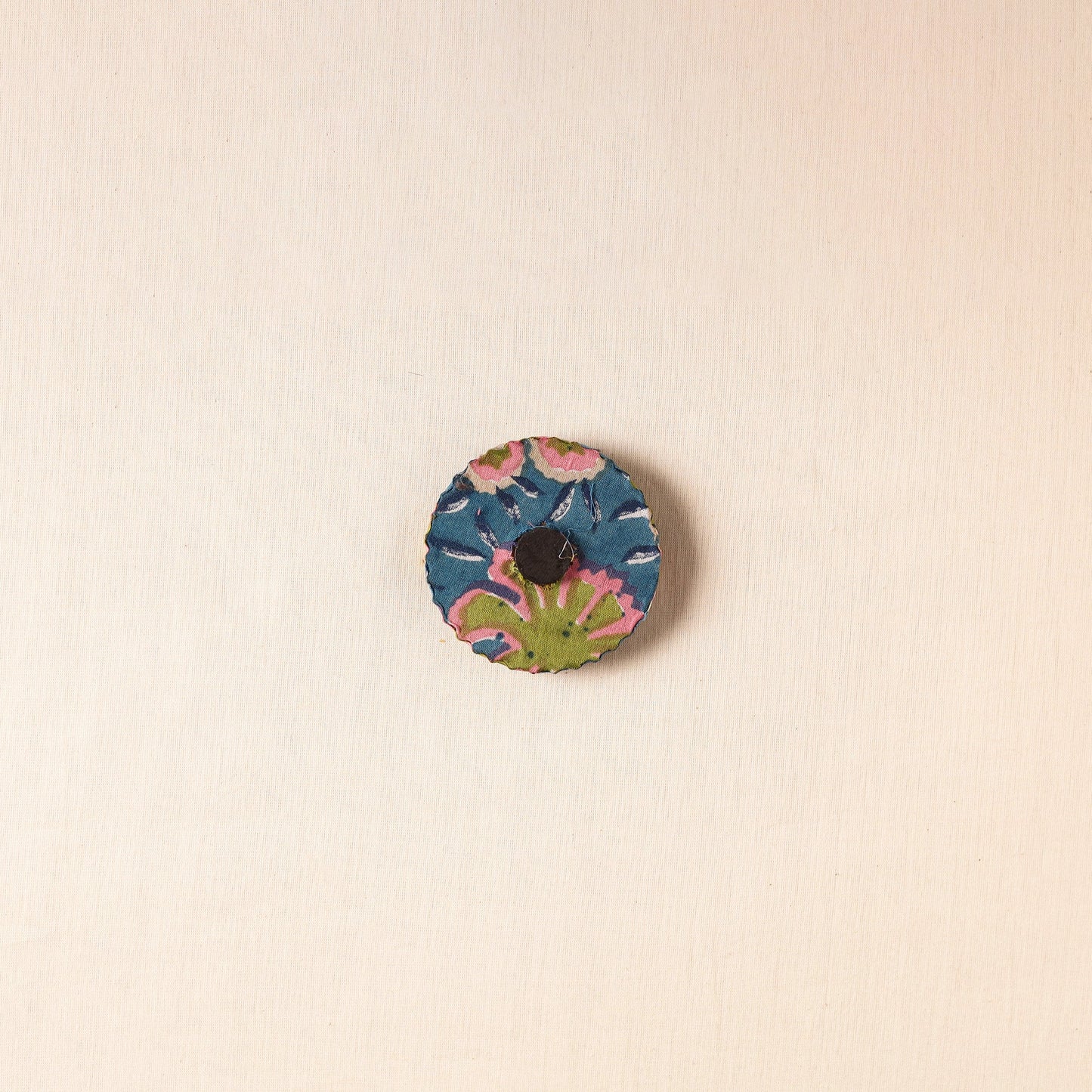 Elephant - Handmade Fabart Wooden Magnet