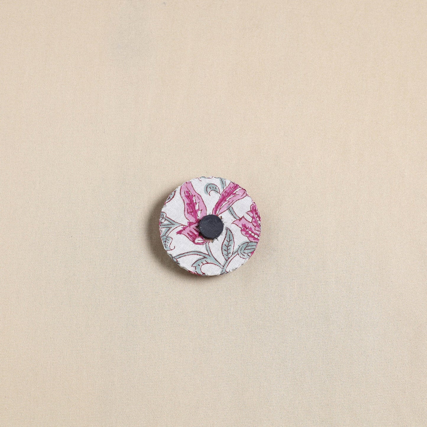 Elephant - Handmade Fabart Wooden Magnet