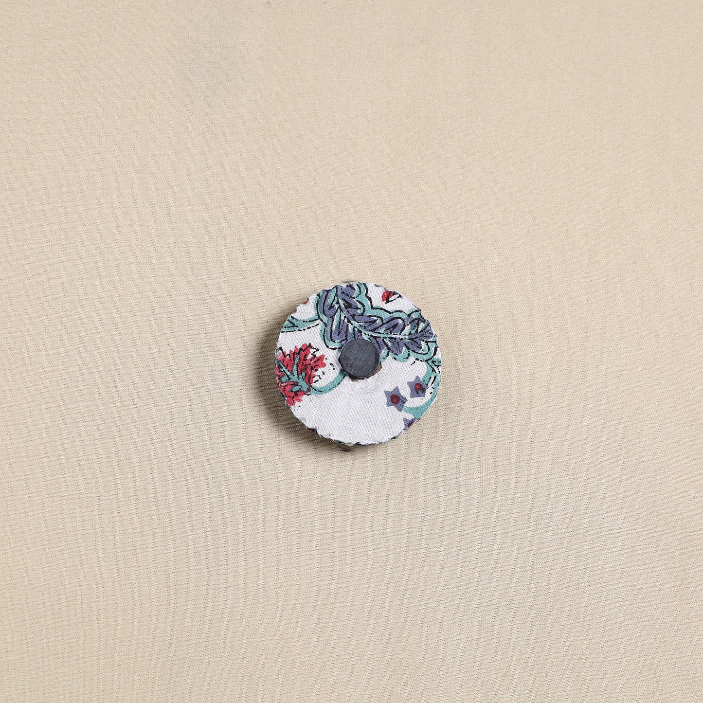 Elephant - Handmade Fabart Wooden Magnet
