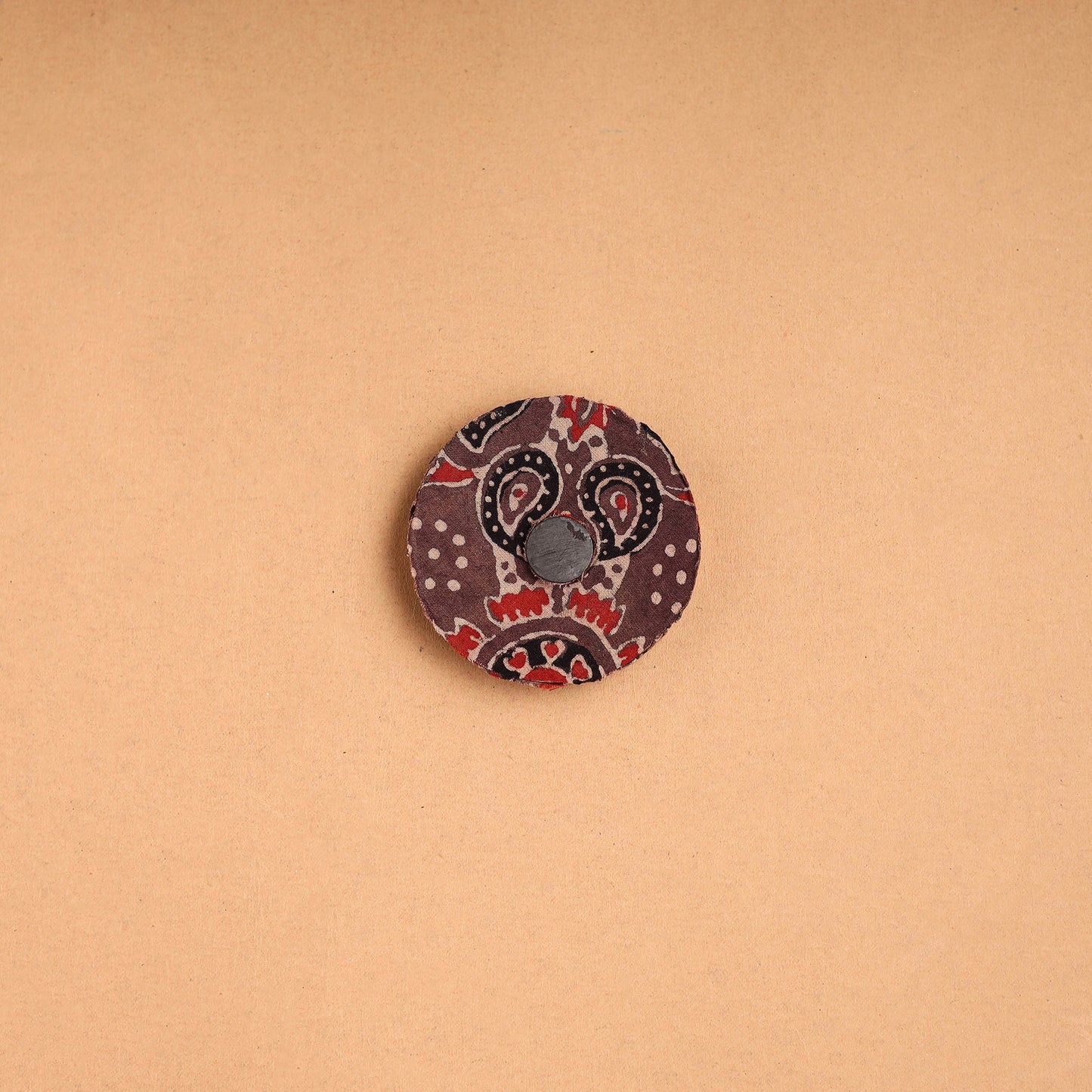 Elephant - Handmade Fabart Wooden Magnet